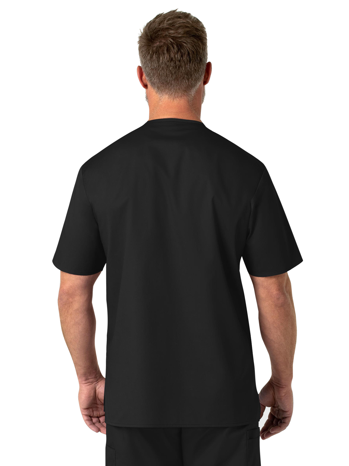 WORK Men's Four-Pocket Modified V-Neck Top