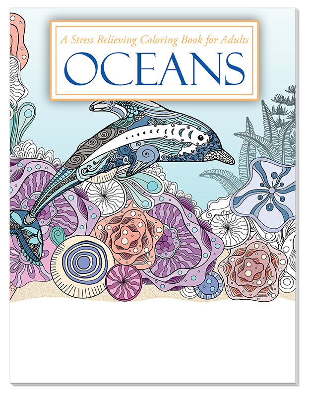 ADULT COLORING BOOK - Oceans Stress Relieving Coloring Book for Adults 2