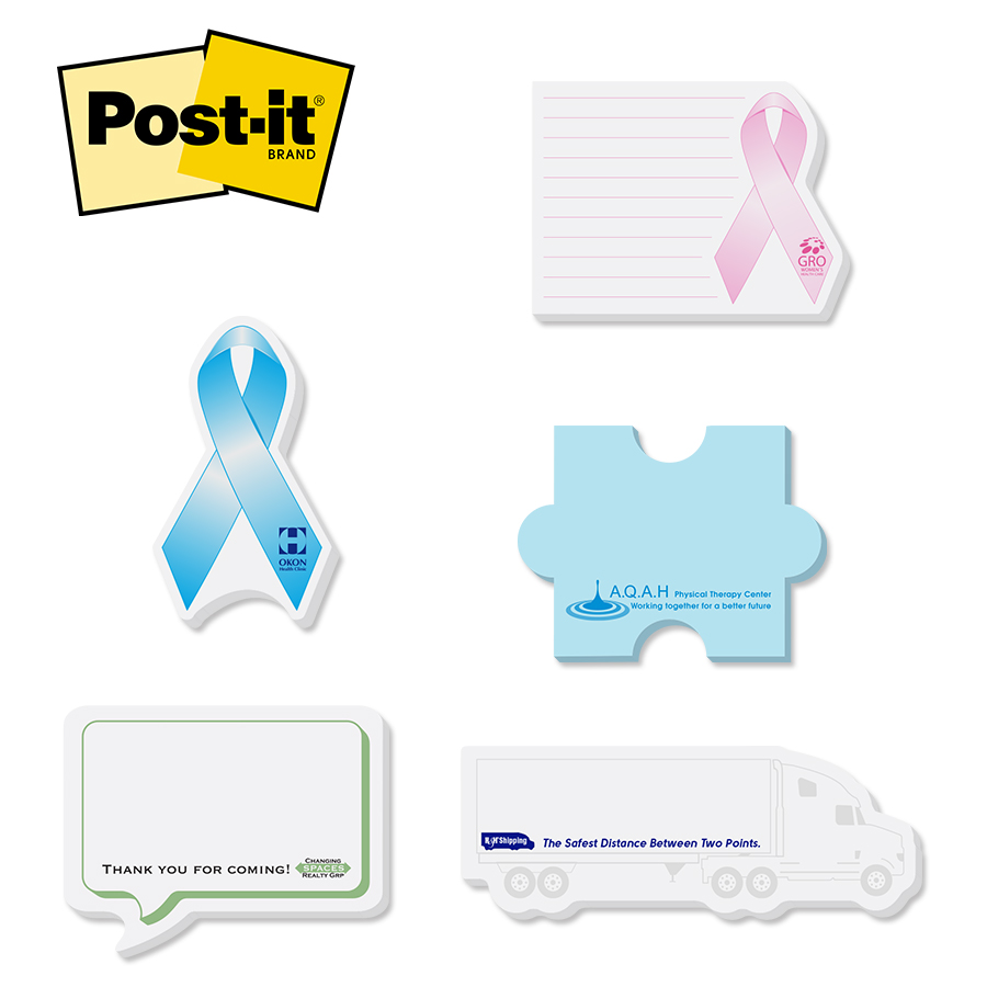 Post-it® Custom Printed Notes Shapes — Jumbo -  1
