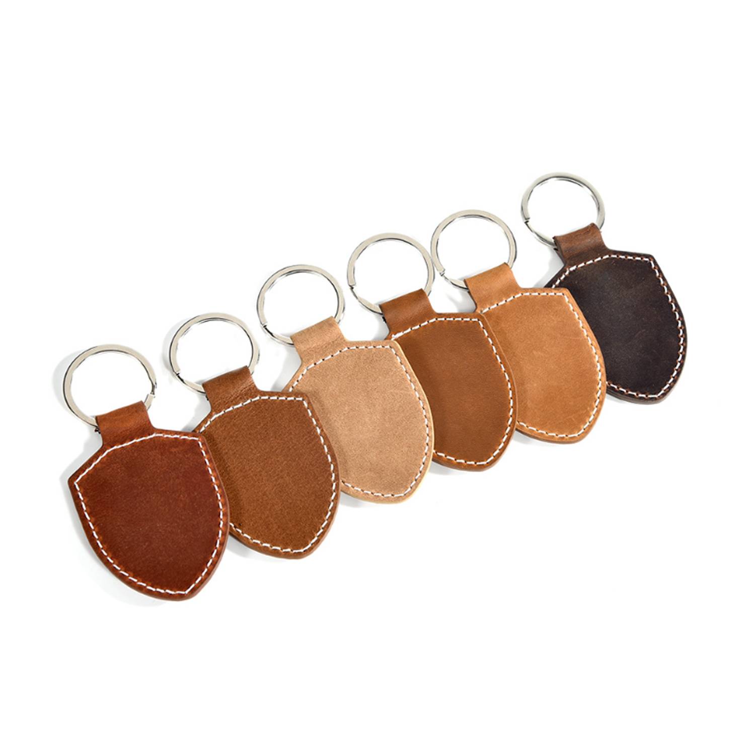 Leather Key Chain Ring 3