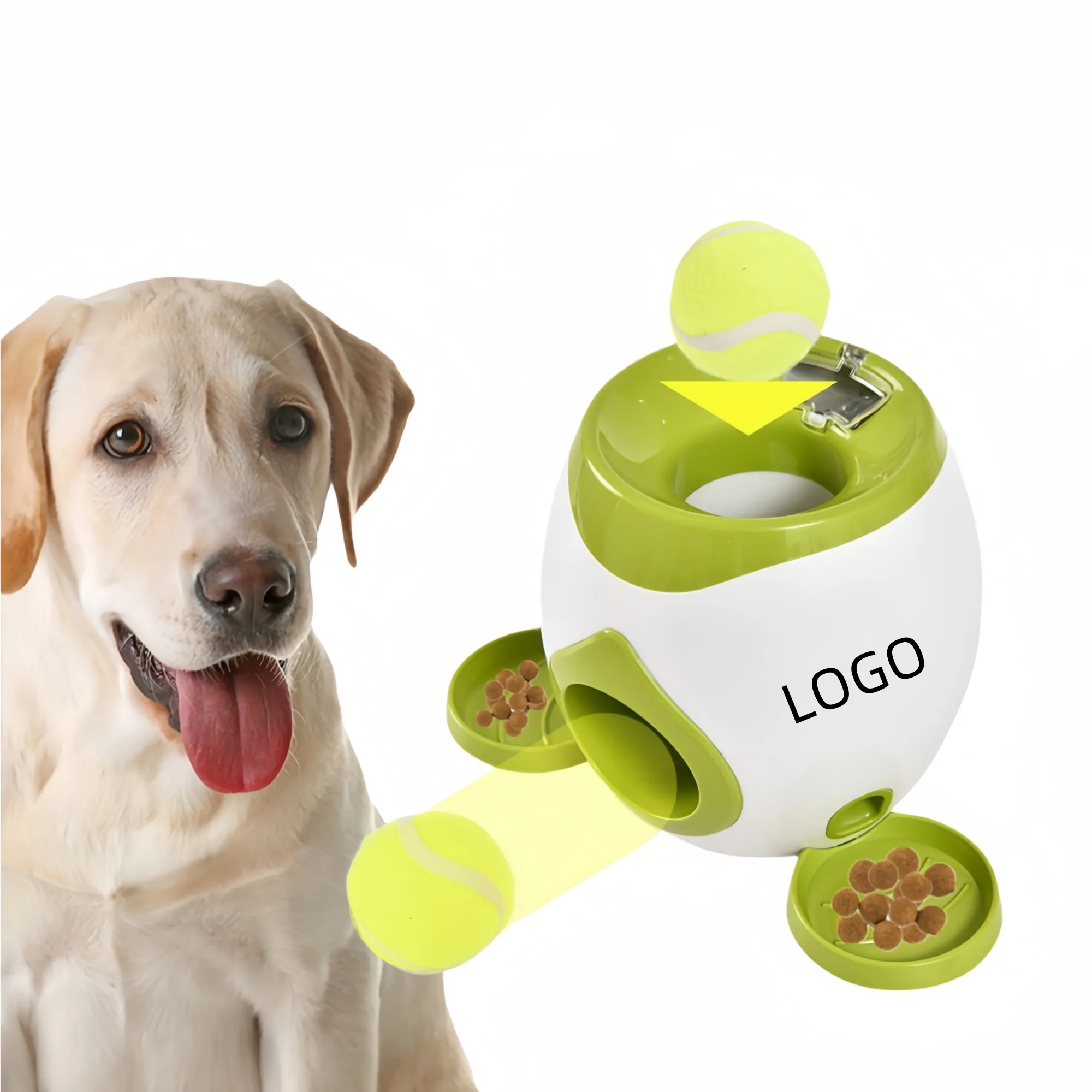 Pet Dog Tennis Leaky Food Trainer Reward Machine