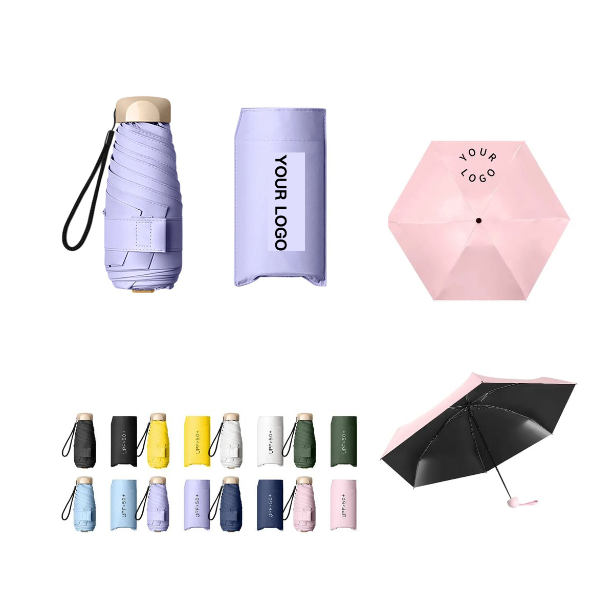 Impact Cloth Pocket Umbrella with Foldable Compact Design 8