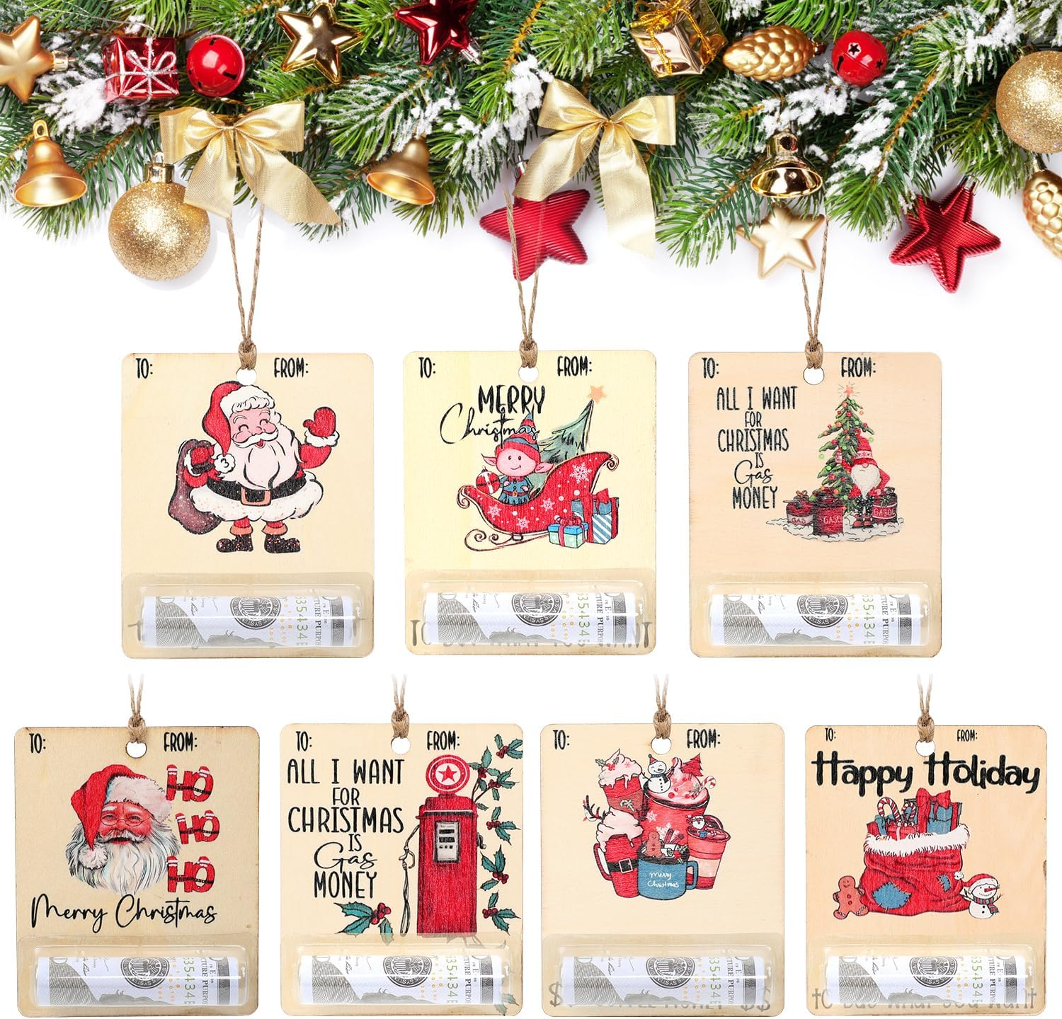 Personalized Christmas Money Holder 2