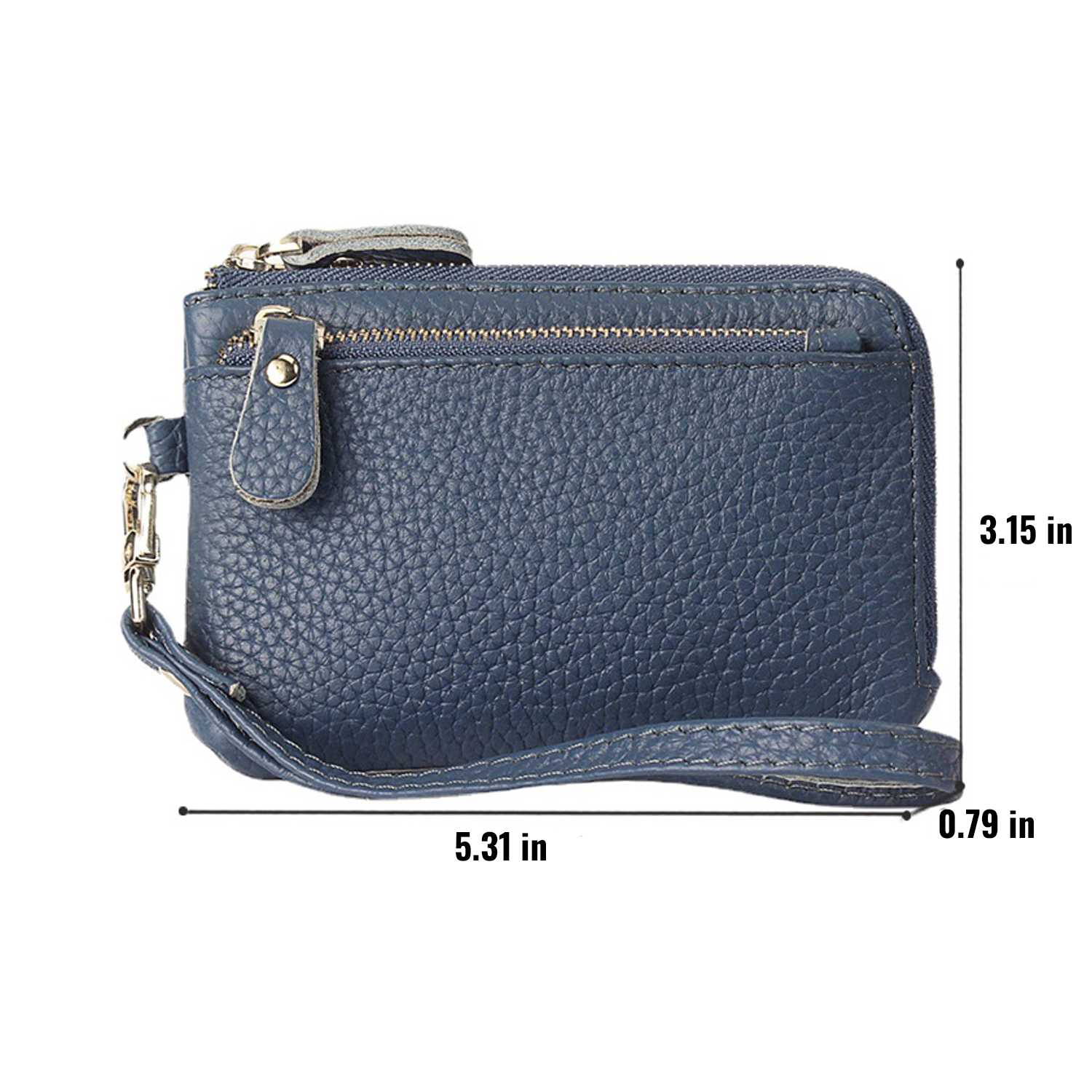 Leather Coin Purse W/ Wrist Strap 2