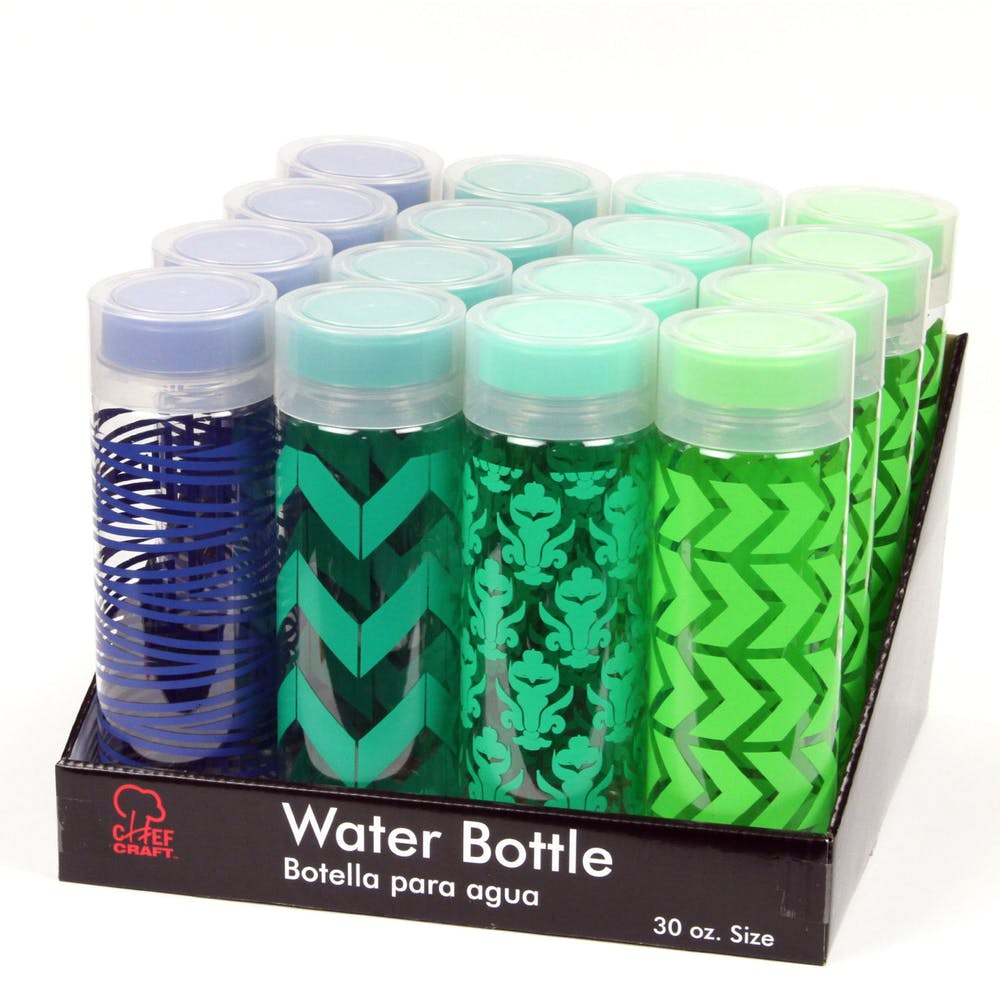 Water Bottles - 30 oz 4 Designs Counter Display 2