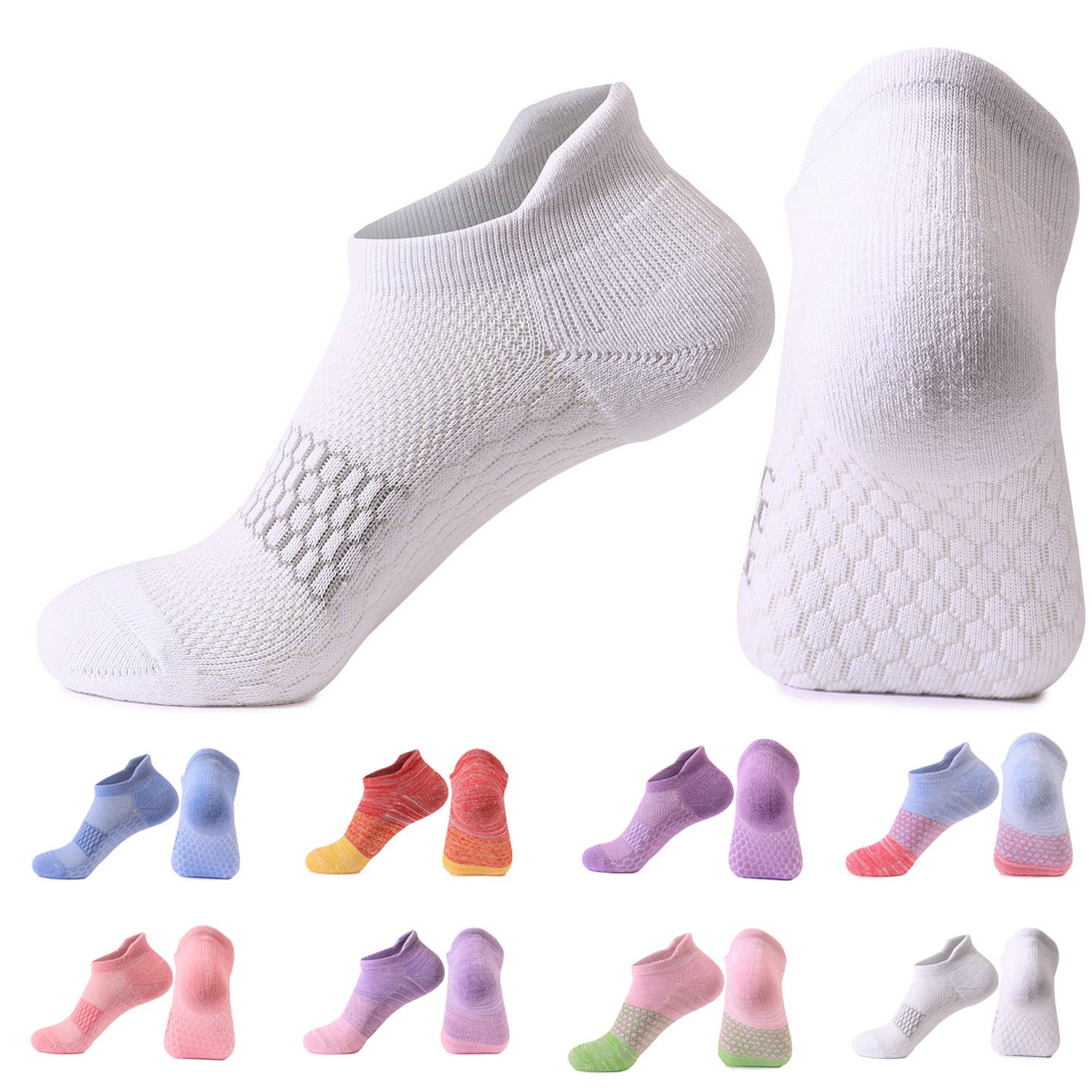 Womans Sports Breathable Anti Slip Boat Socks 17