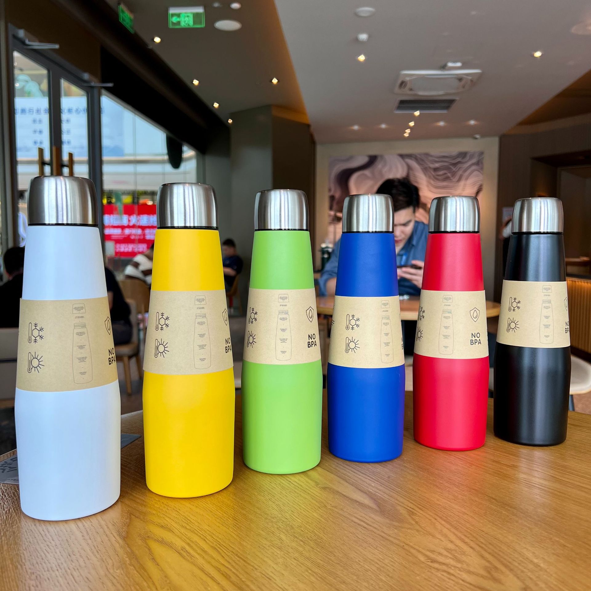 500 ml Double Wall Stainless Steel Bottle, custom water bottle with logo imprint 2