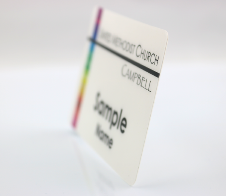The Ares full color name badge 2"x3" 4
