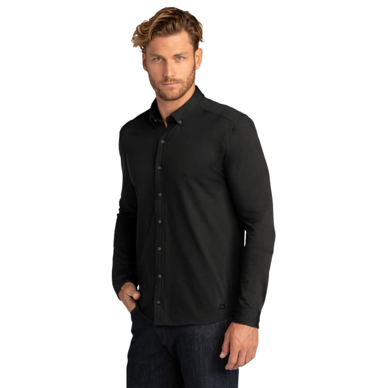 OGIO Code Stretch Long Sleeve Button-Up. 8