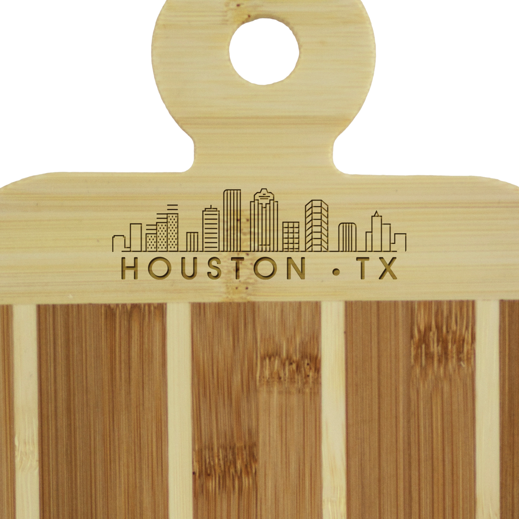 Striped Paddle City Skyline Board - Houston 3