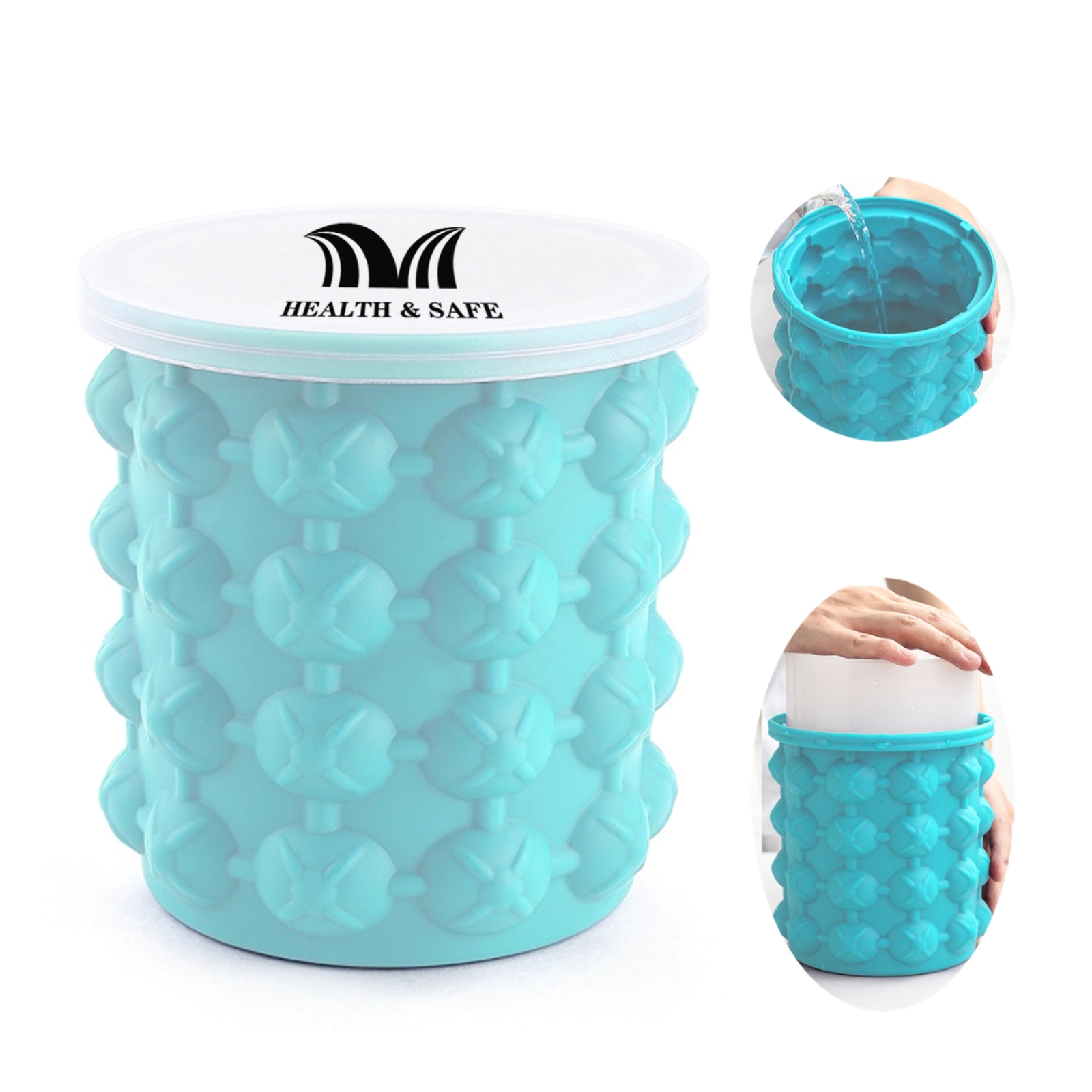 Round Silicone Ice Bucket 2