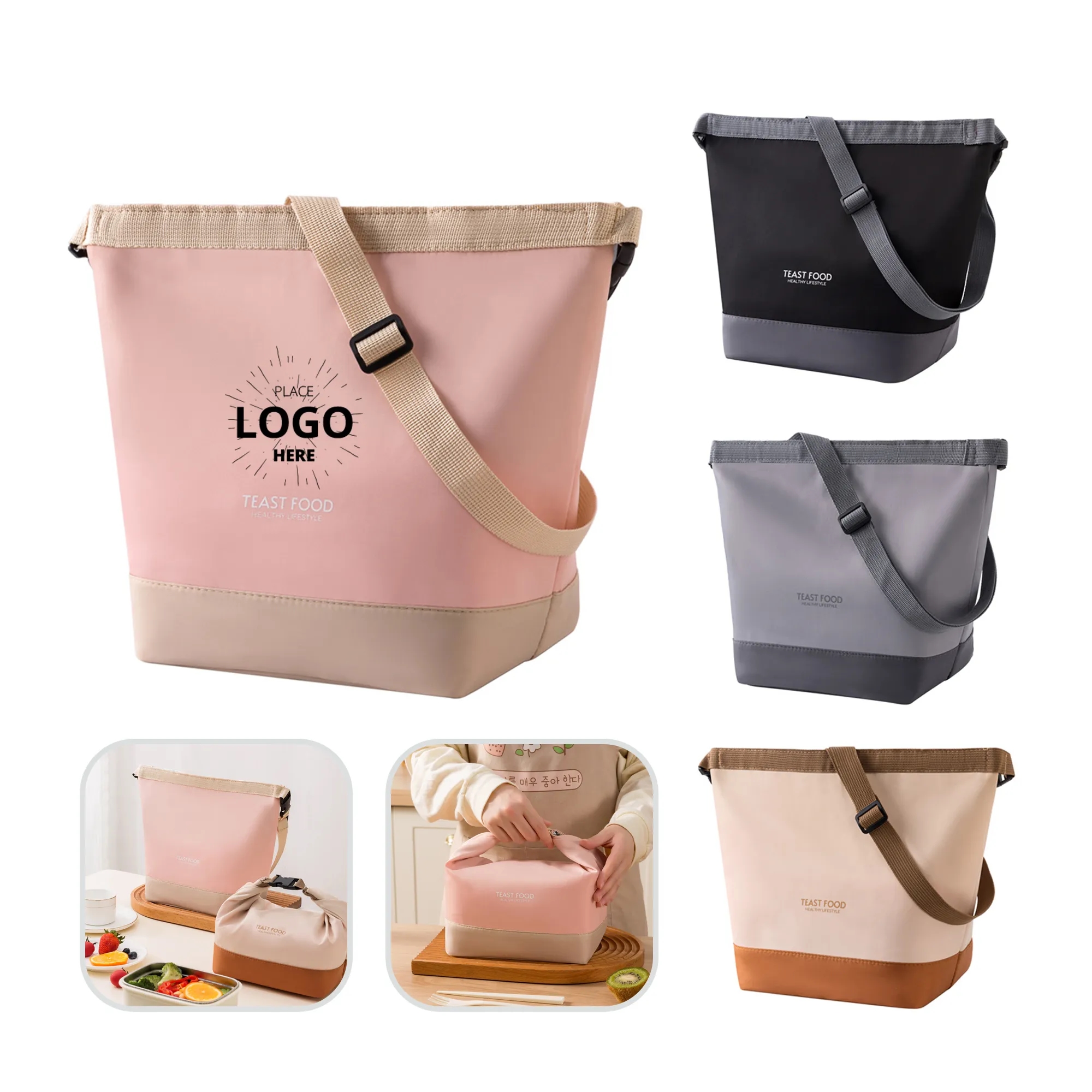Women & Men Leakproof Insulation Lunch Tote Bag 6