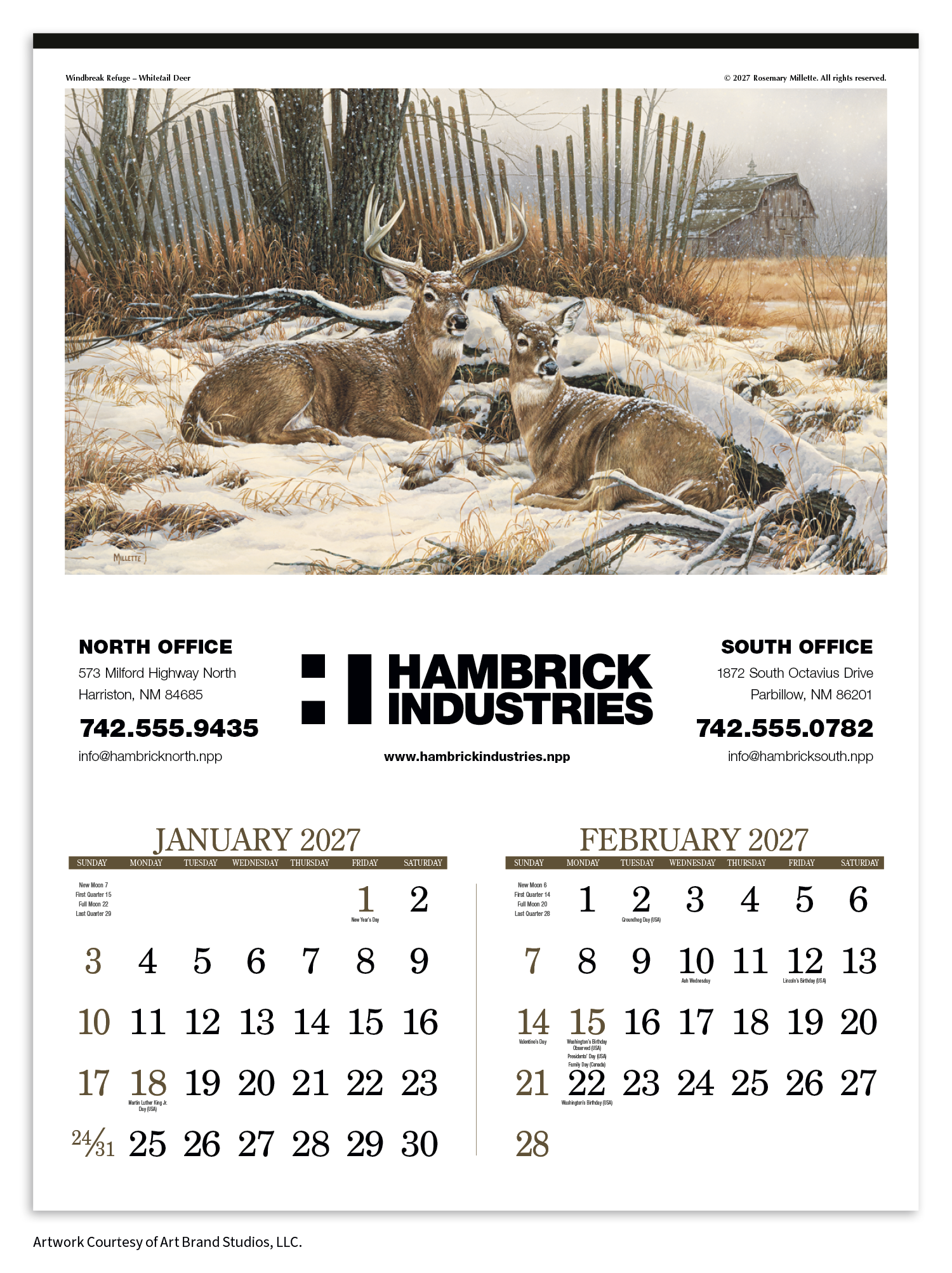 Triumph® Calendars Wildlife Art Calendar 11