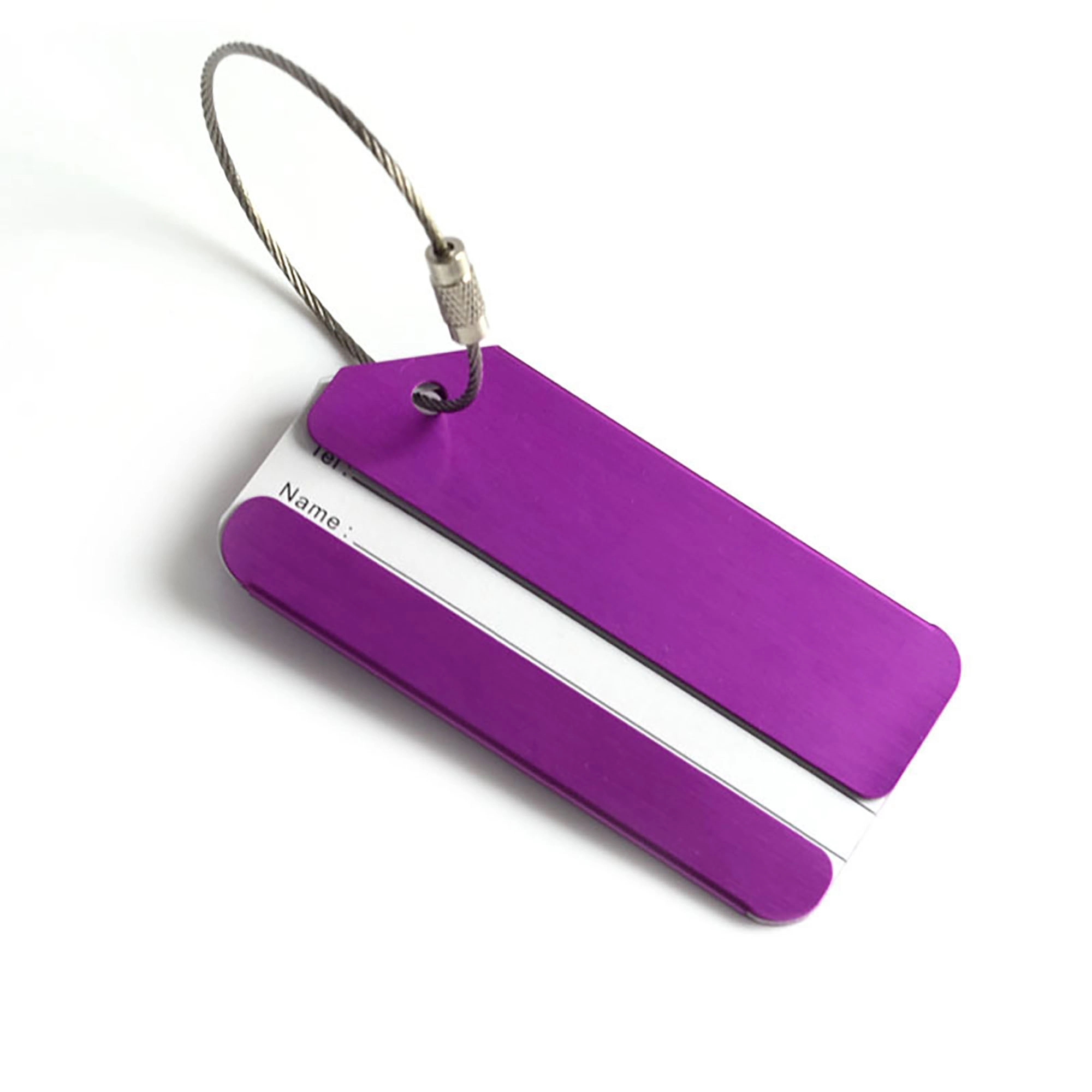 Aluminum Luggage Tag with Name ID Card 7