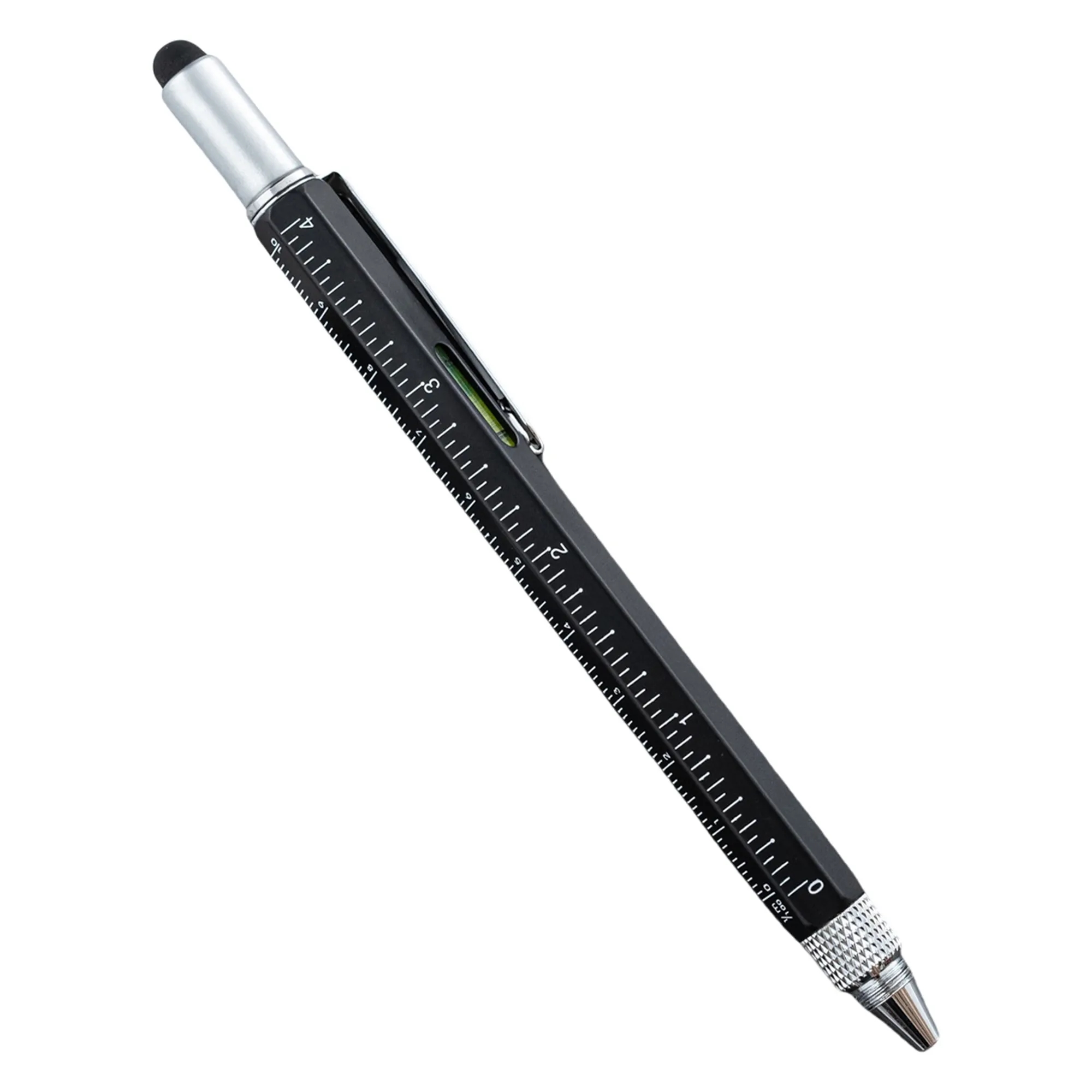 Metal 6 in 1 Multitool Stylus Ruler Ballpoint Pen 4