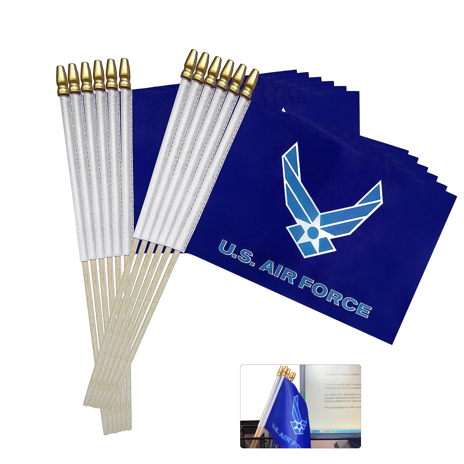 US Air Force Wings Stick Flags 2