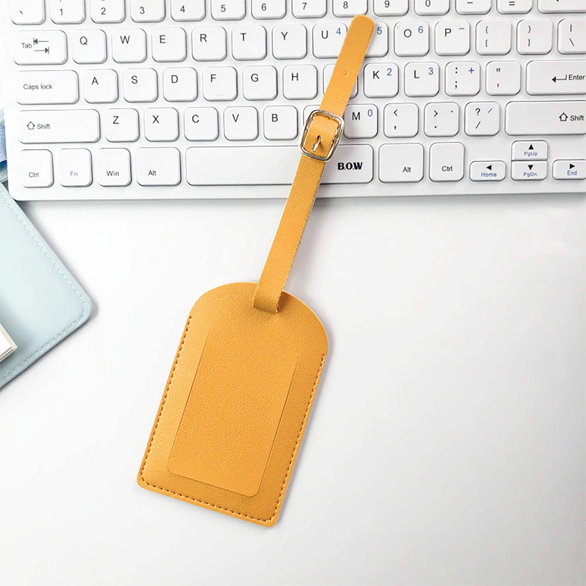 MOQ 100pcs PU Leather Luggage Tag 18