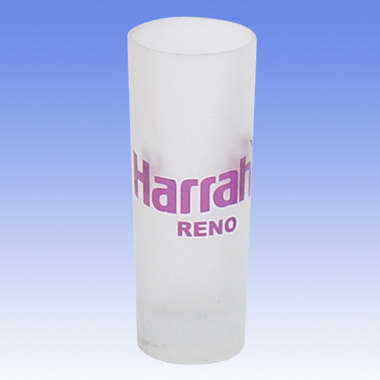 2.25oz Shooter Glass "Light Blue Frosted" 1