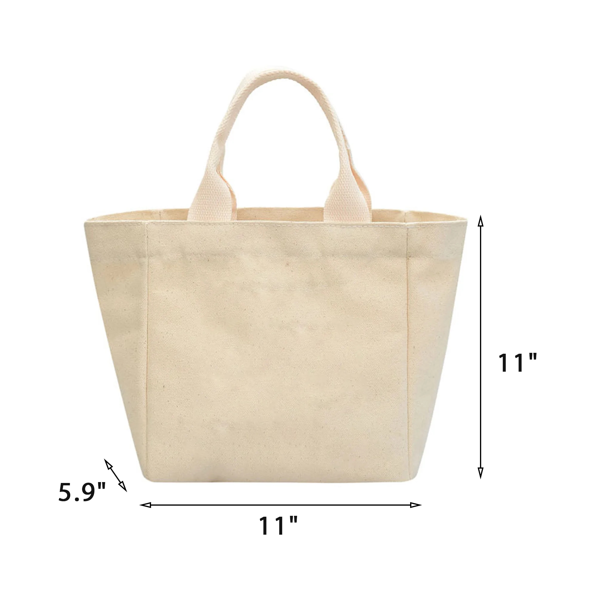 Cotton Canvas Tote, custom tote bag with logo imprint 2