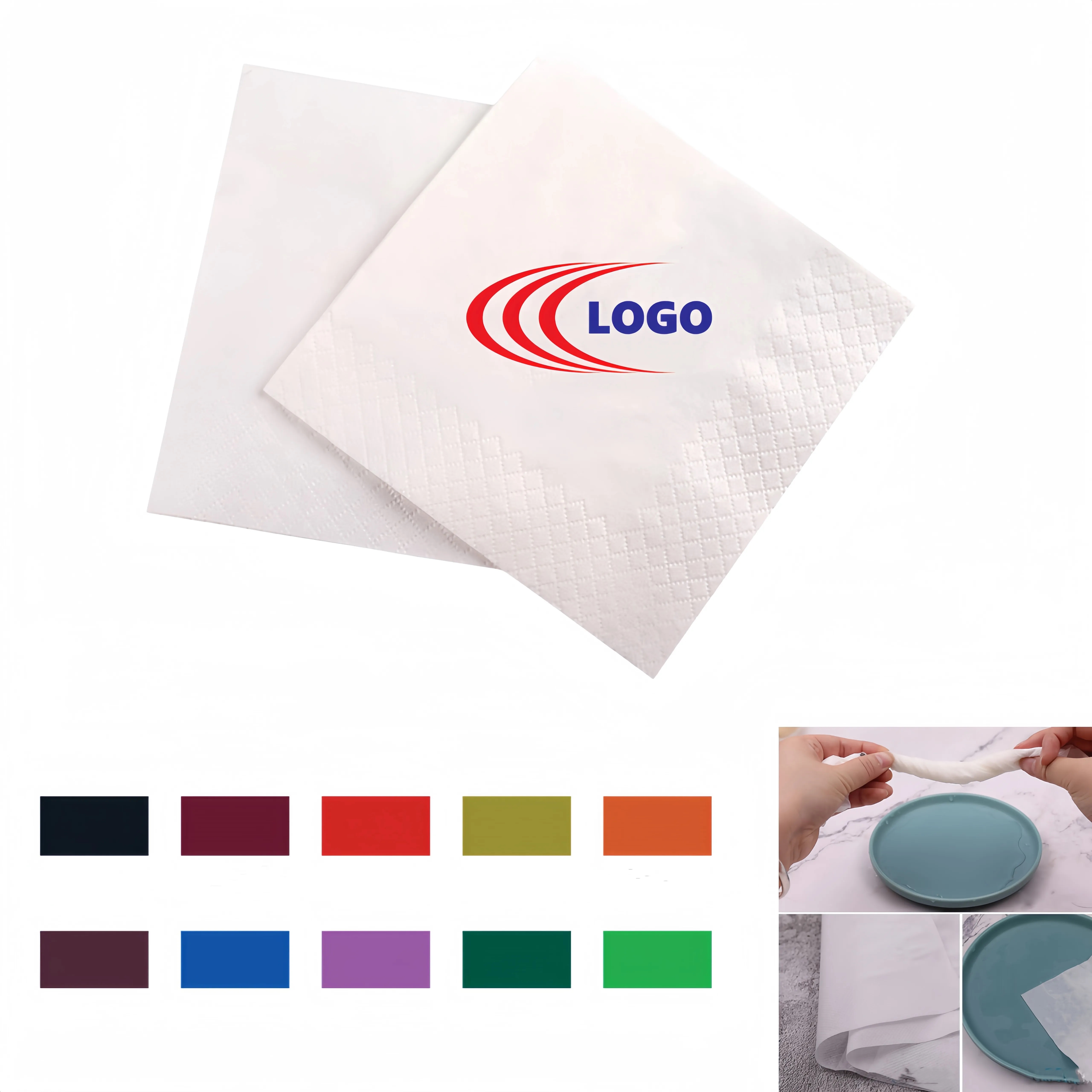 2 Layers Of White Restaurant Paper 2