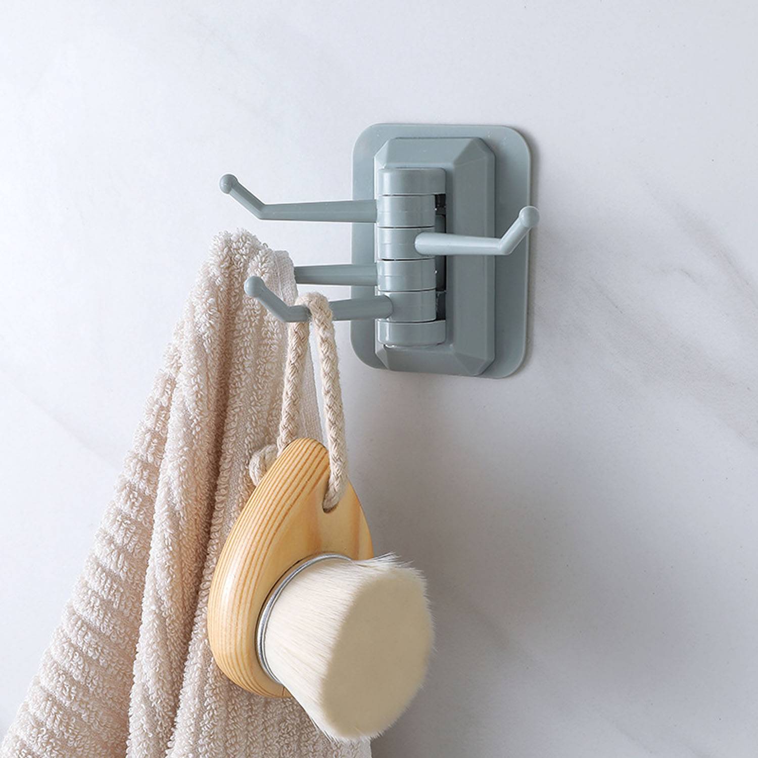 Towel Hanger w/ Hooks 5