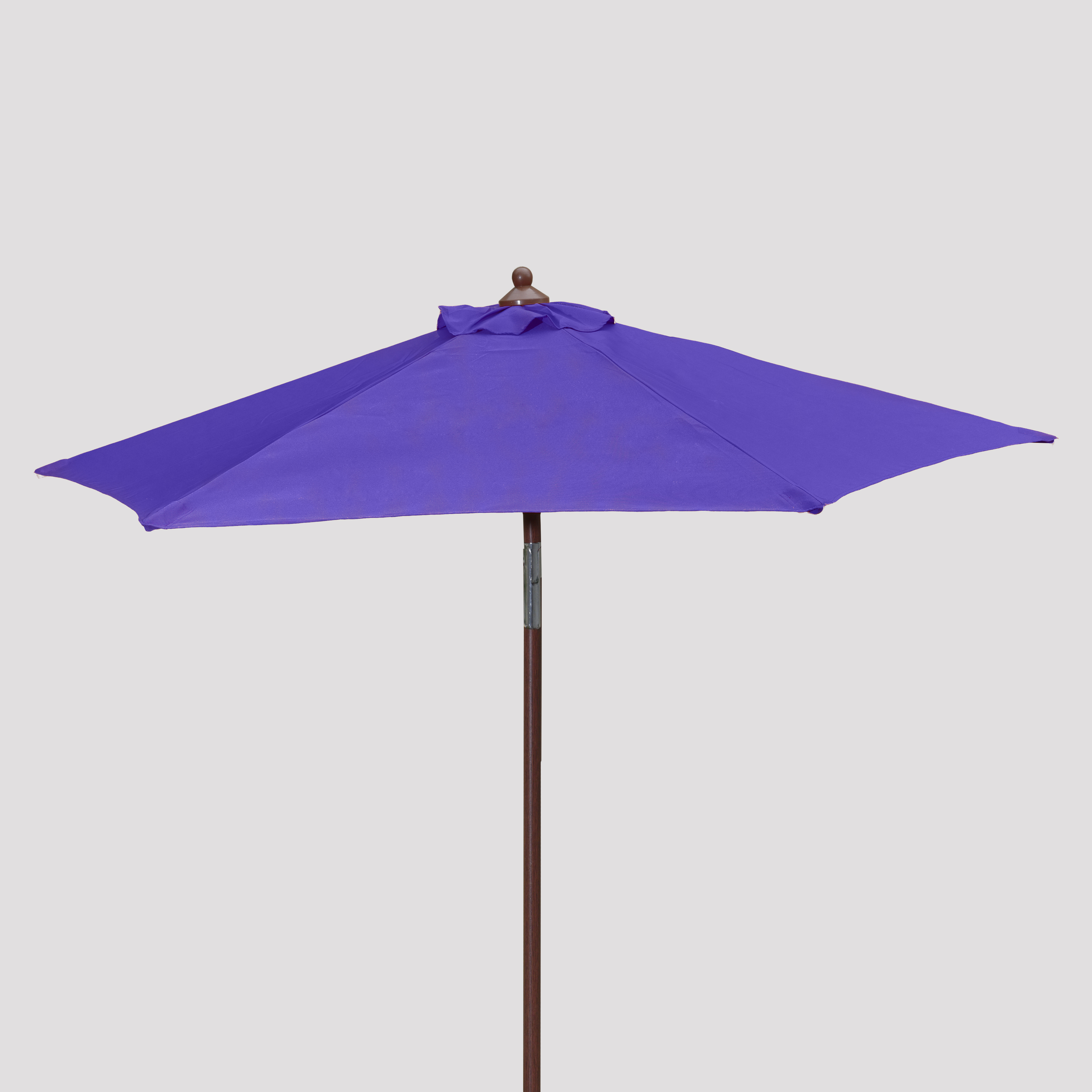 7' Wood Look Market Umbrella with Tilt