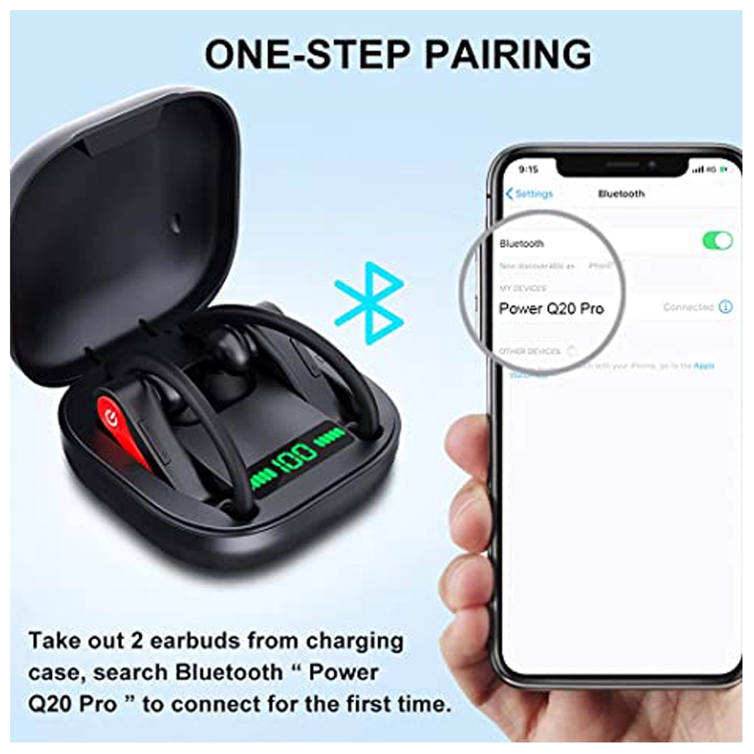 Wireless Earbuds Bluetooth Sport Headphones 5