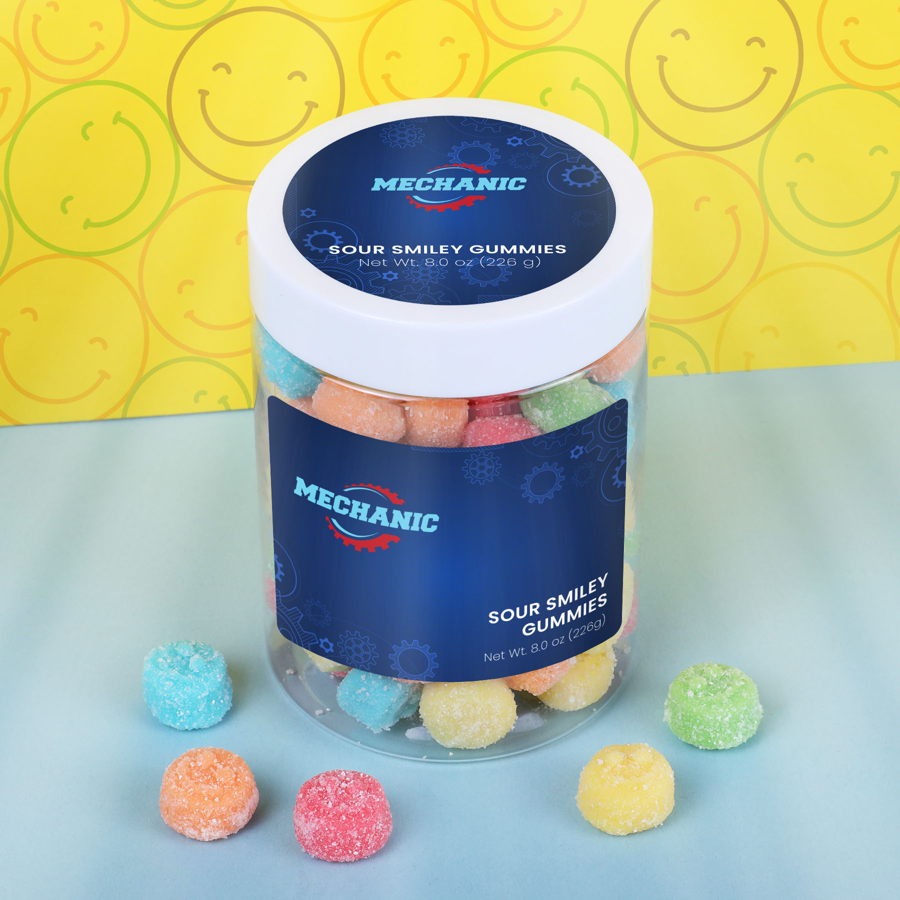 Albanese® Sour Gummi Poppers™: Large Jar 1