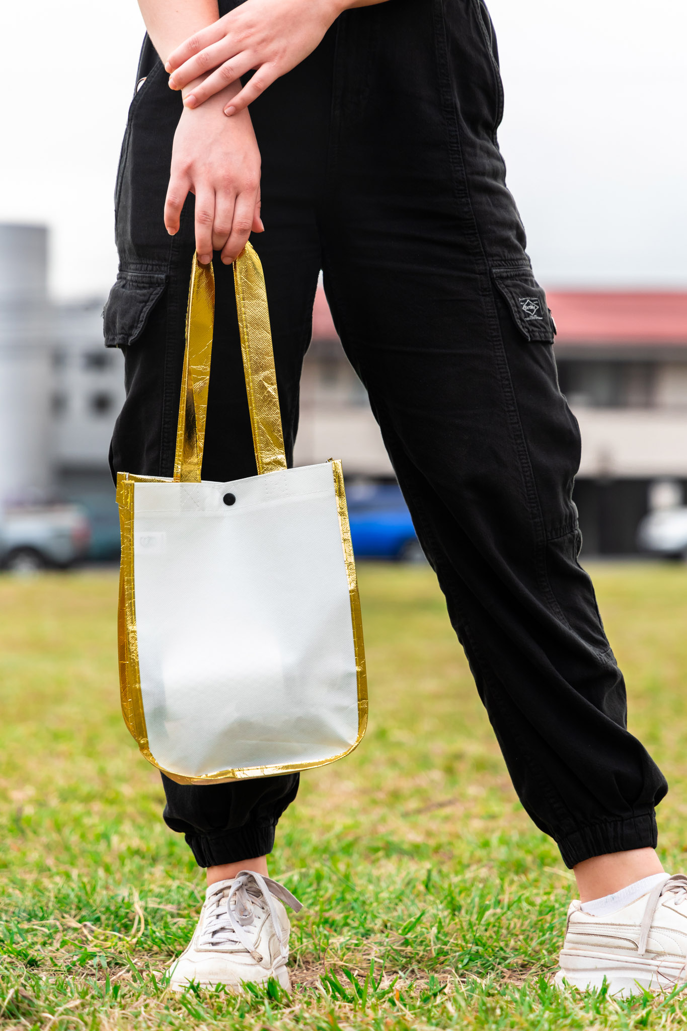 Designer Tote Bag with Curved Corners 1