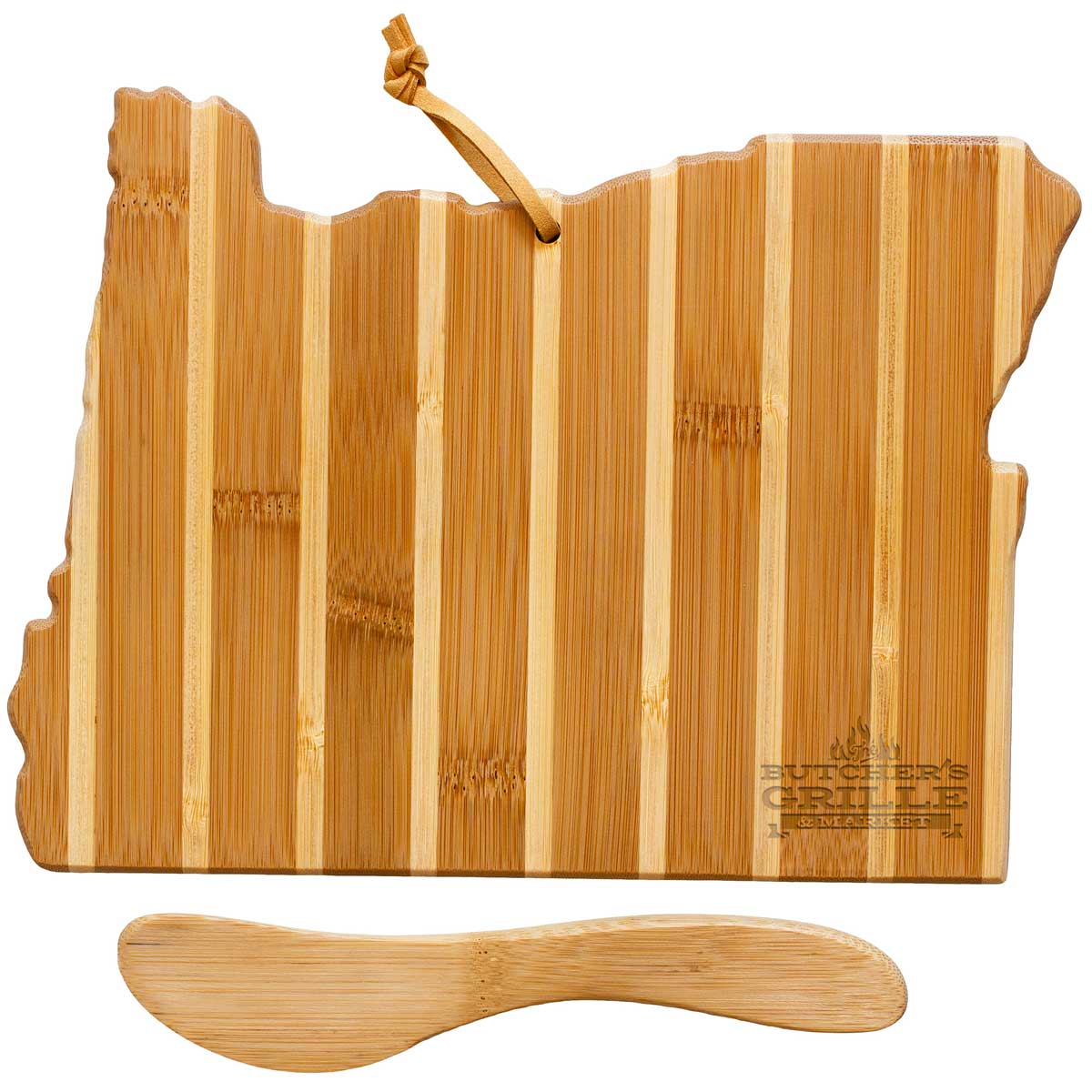 Oregon Charcuterie Board with Spreader Knife Gift Set