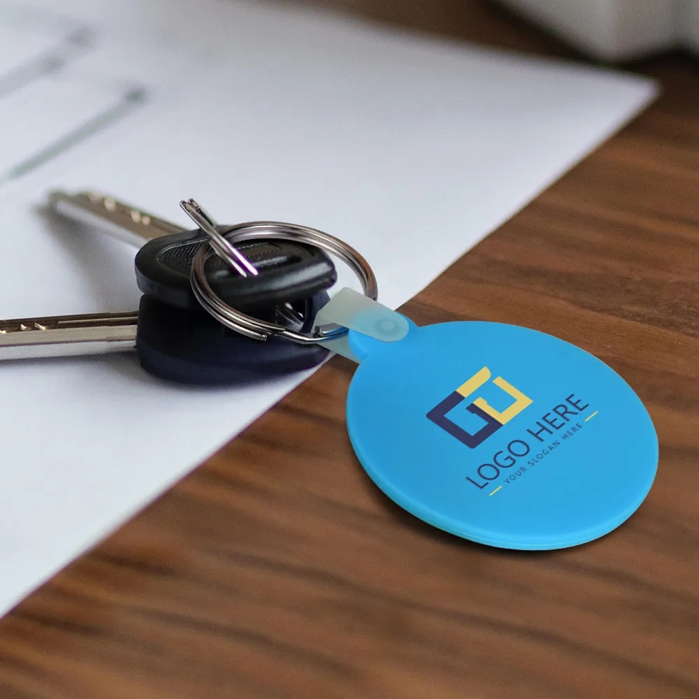 Round Shaped Silicone Keychain 6
