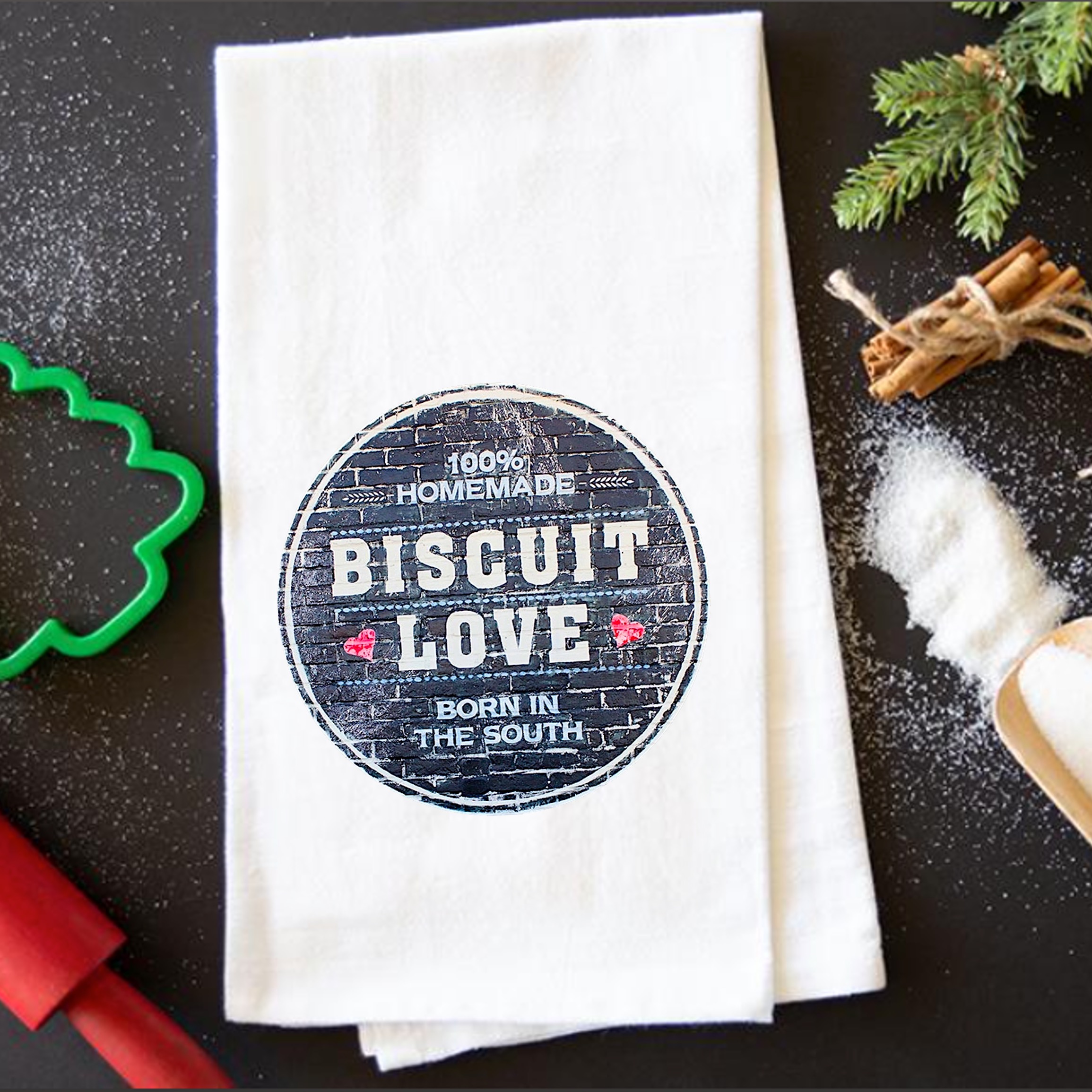White Vintage Flour Sack Tea Towel 18