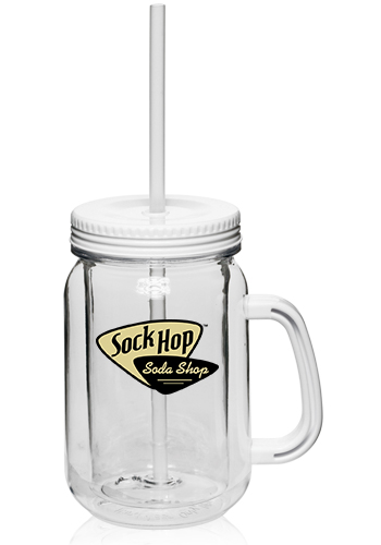 17 oz. Mason Jars with Straw 23