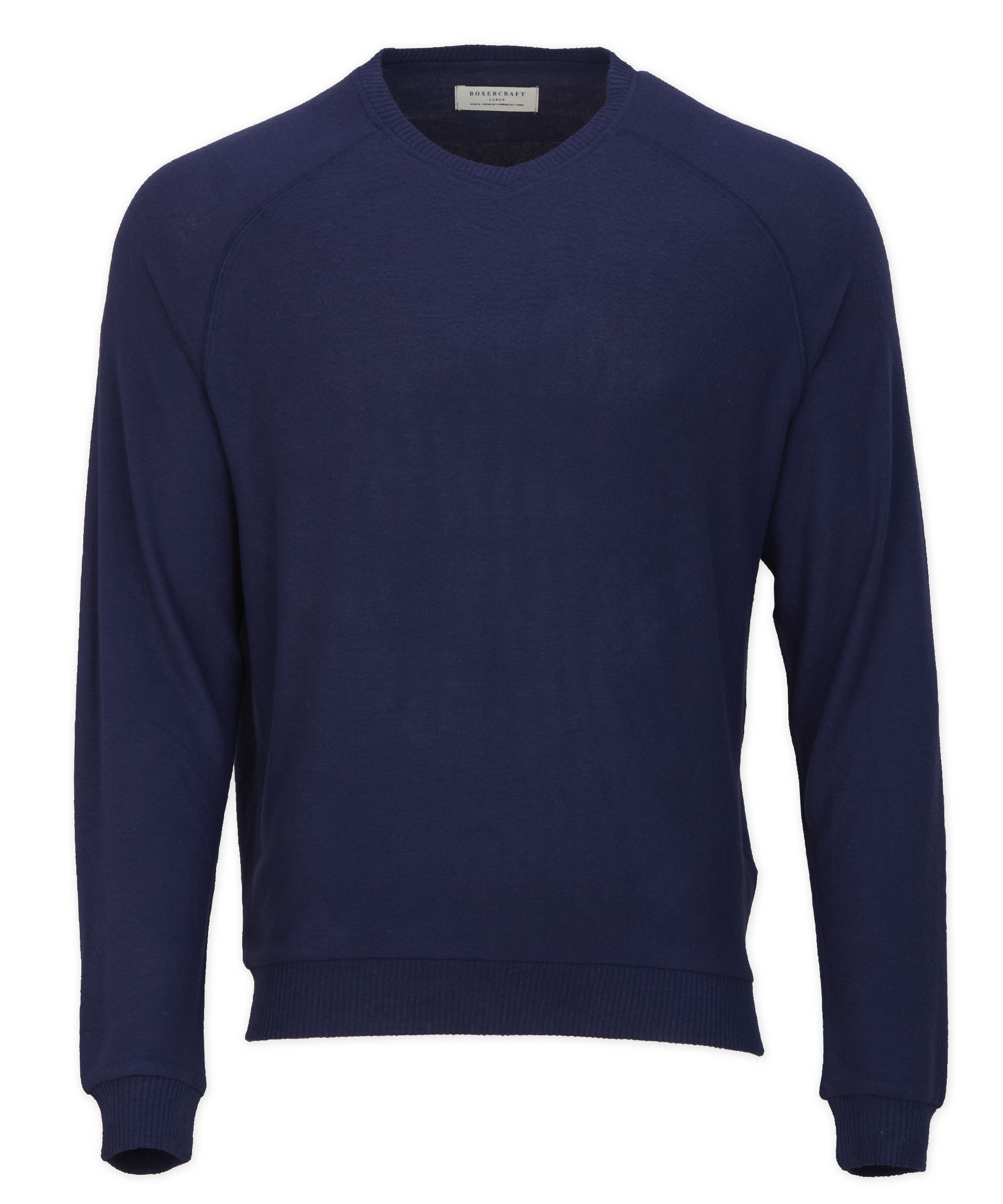 BOXERCRAFT MEN'S CUDDLE V-NECK SWEATER 7