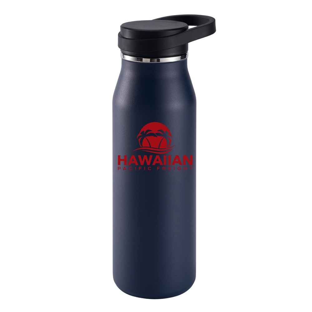 32oz Stainless Steel Vacuum Insulated Water Bottle With Carry Handle Lid, custom water bottle with logo imprint 12