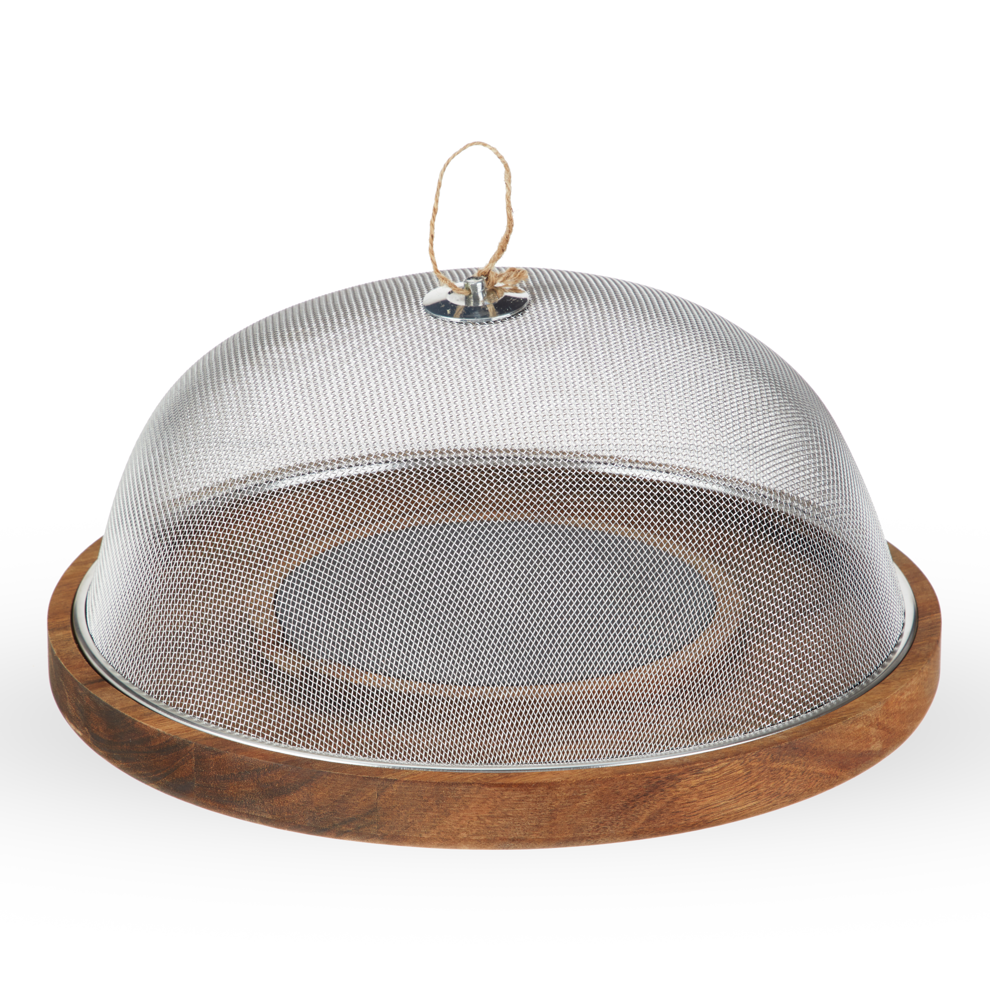 Twine Living® Modern Manor Slate & Acacia Cheese Board Dome 7
