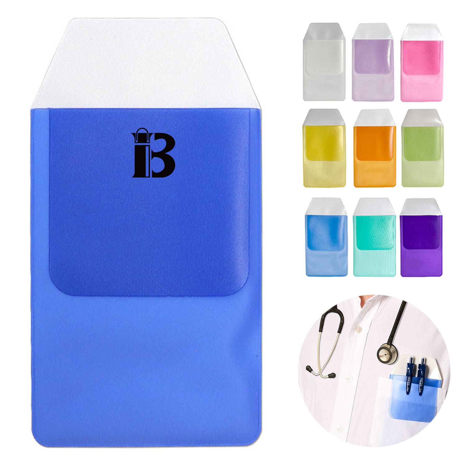 Transparent PVC pocket protector for pen leakage