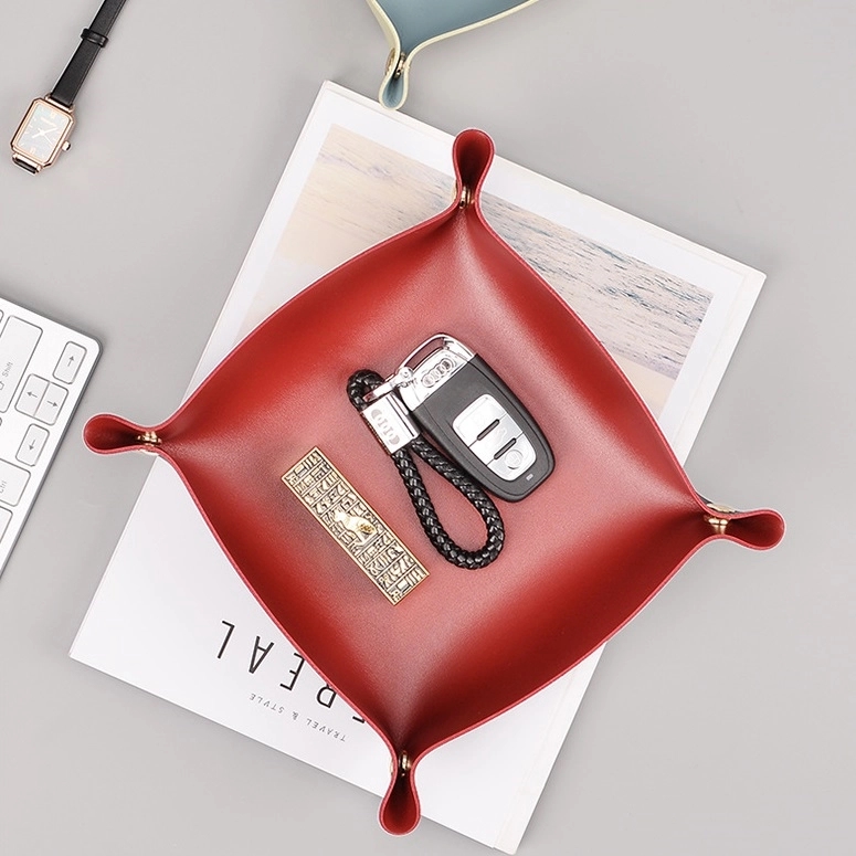 PU Leather Catchall Valet Tray 9