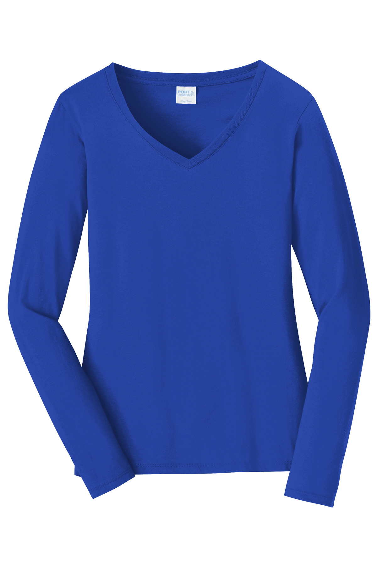 Port & Co Women's Long Sleeve Fan Favorite V-Neck Tee. LPC450VLS 15
