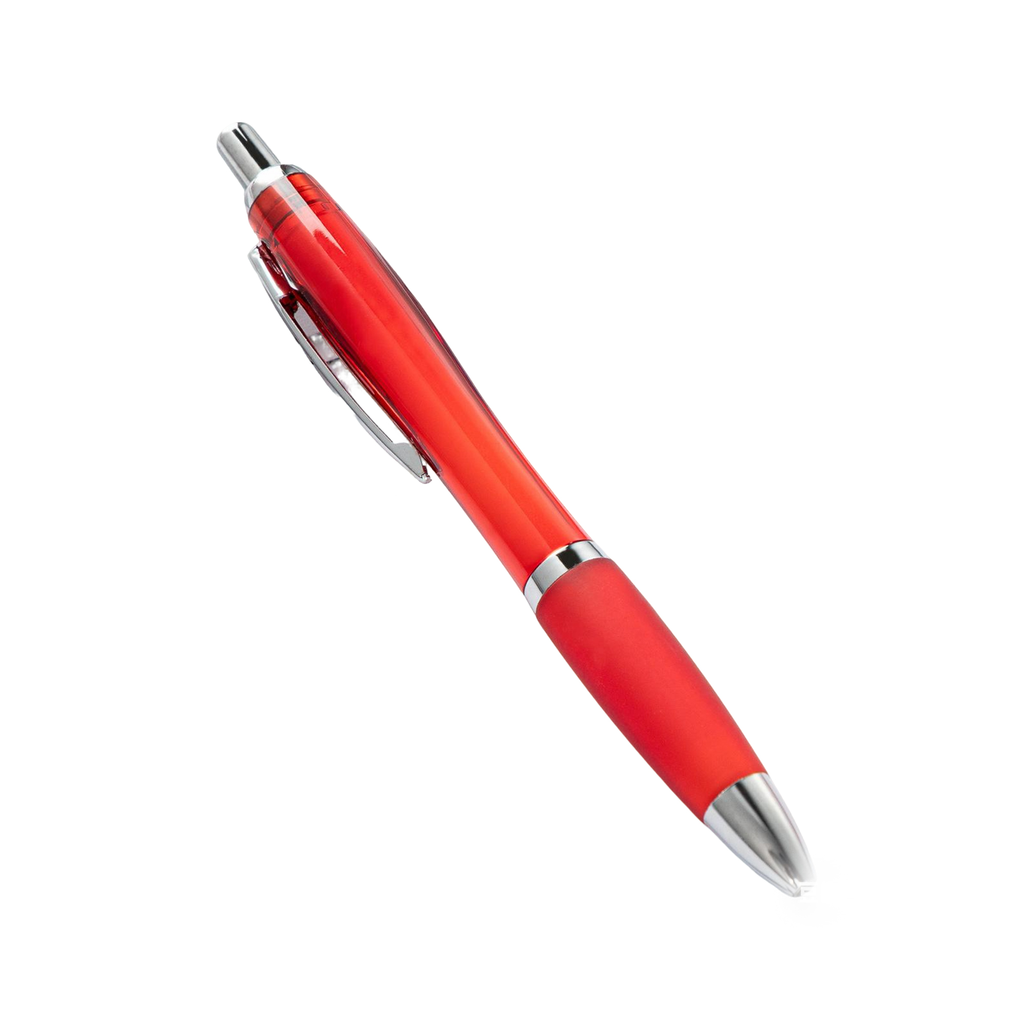 Retractable Ballpoint Pen Translucent Barrel Design 16