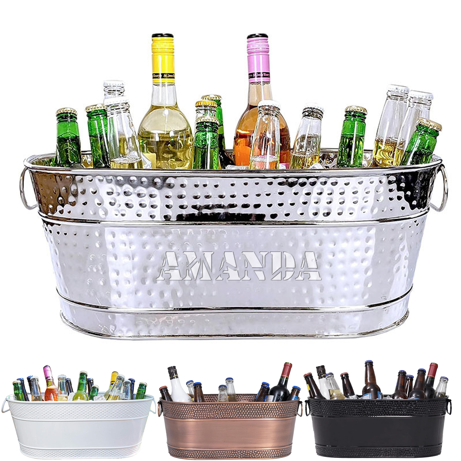 370 Oz Party Stainless Steel Ice Bucket 2