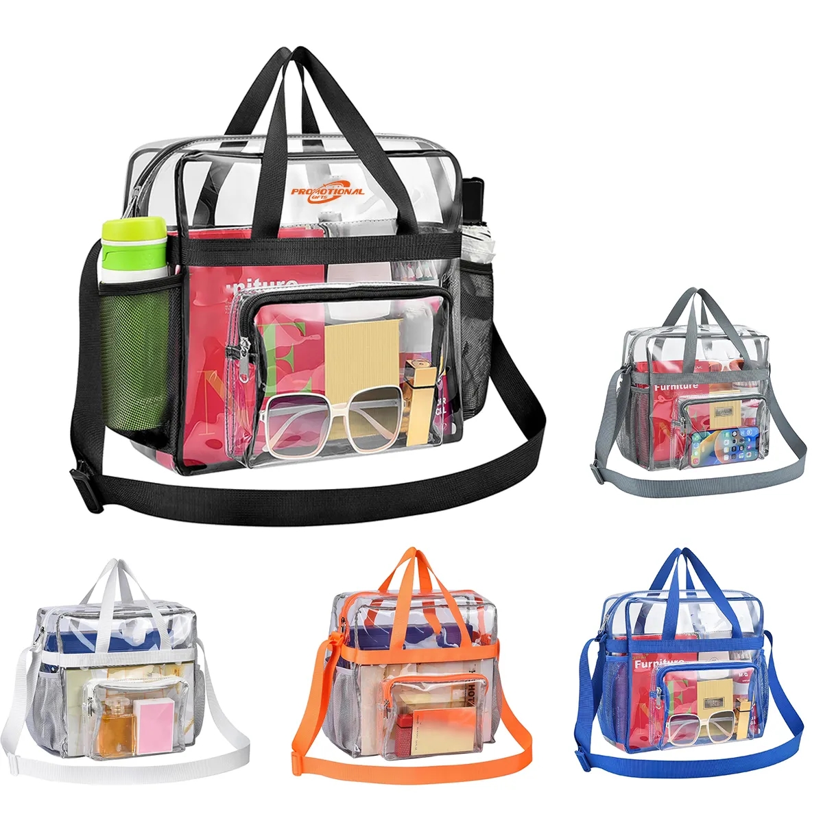 Clear Transparent Tote Bag Handbag 2