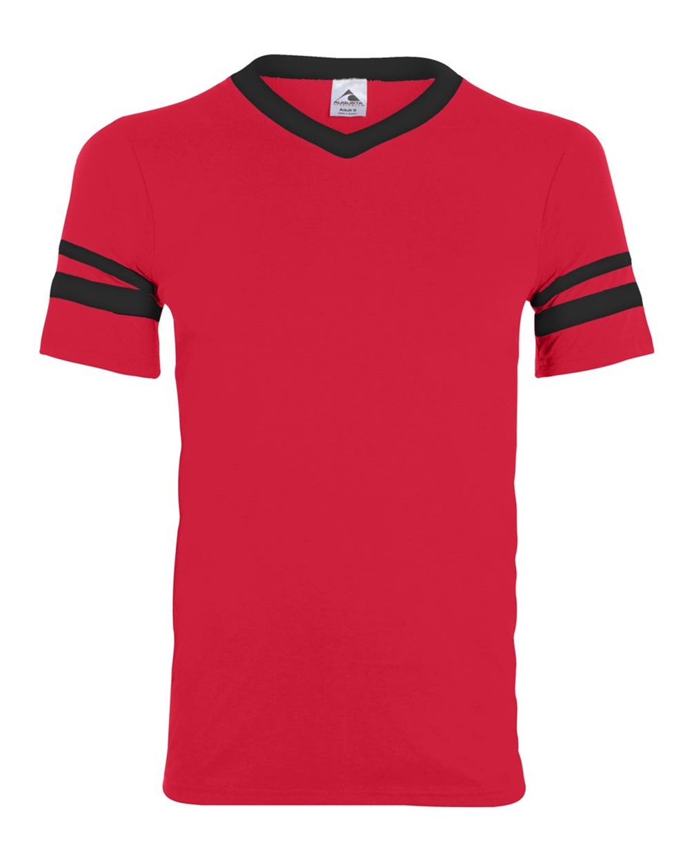 V-Neck Jersey with Striped Sleeves - 360 28