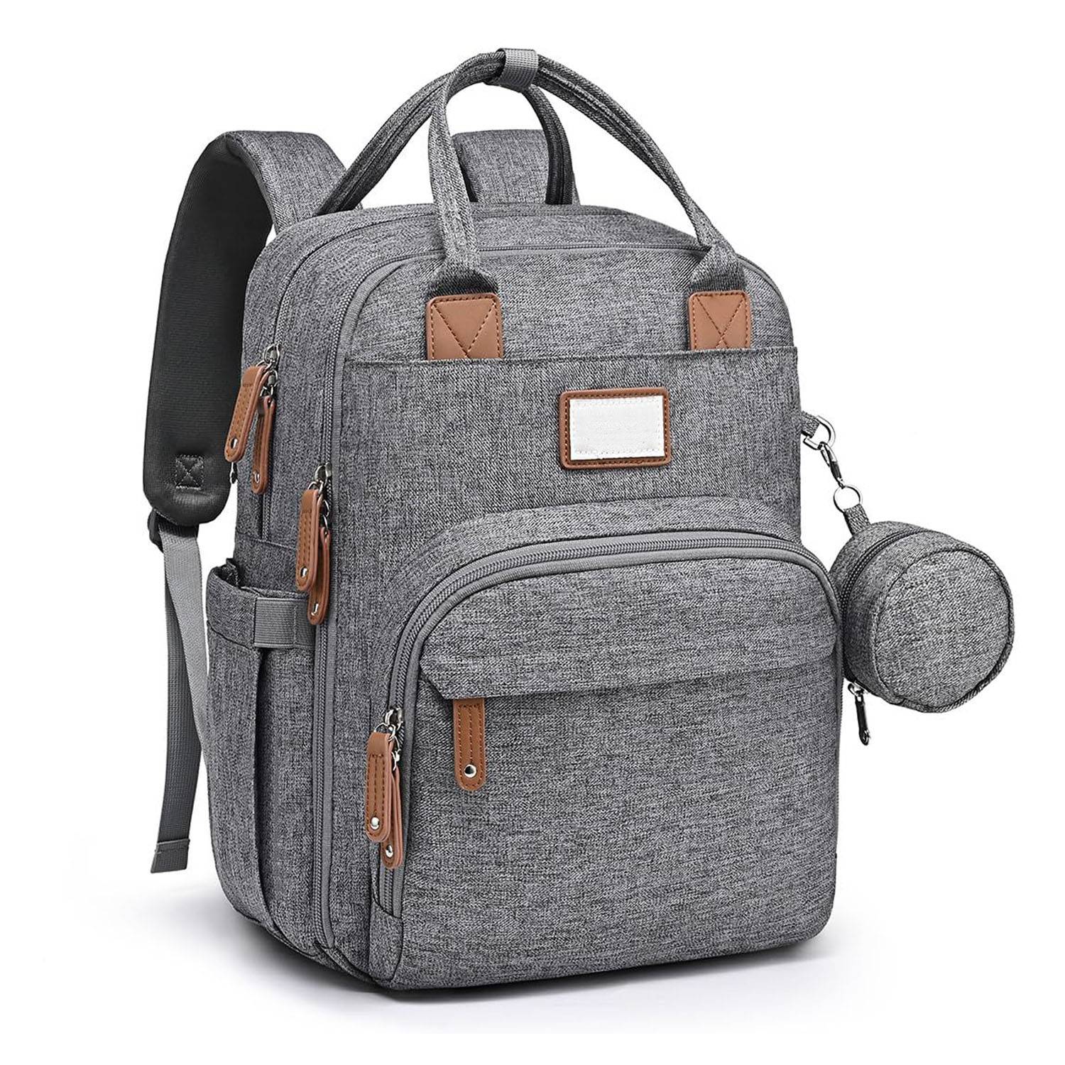 Waterproof Durable Travel Diaper Backpack w/ Multi-Pocket 10