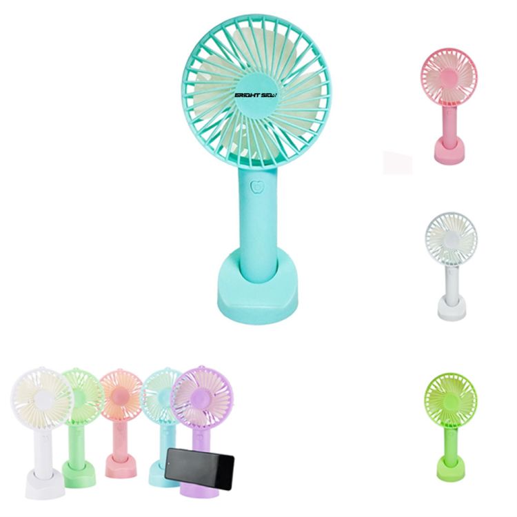 USB Rechargeable Handheld Fan with Phone Holder 2