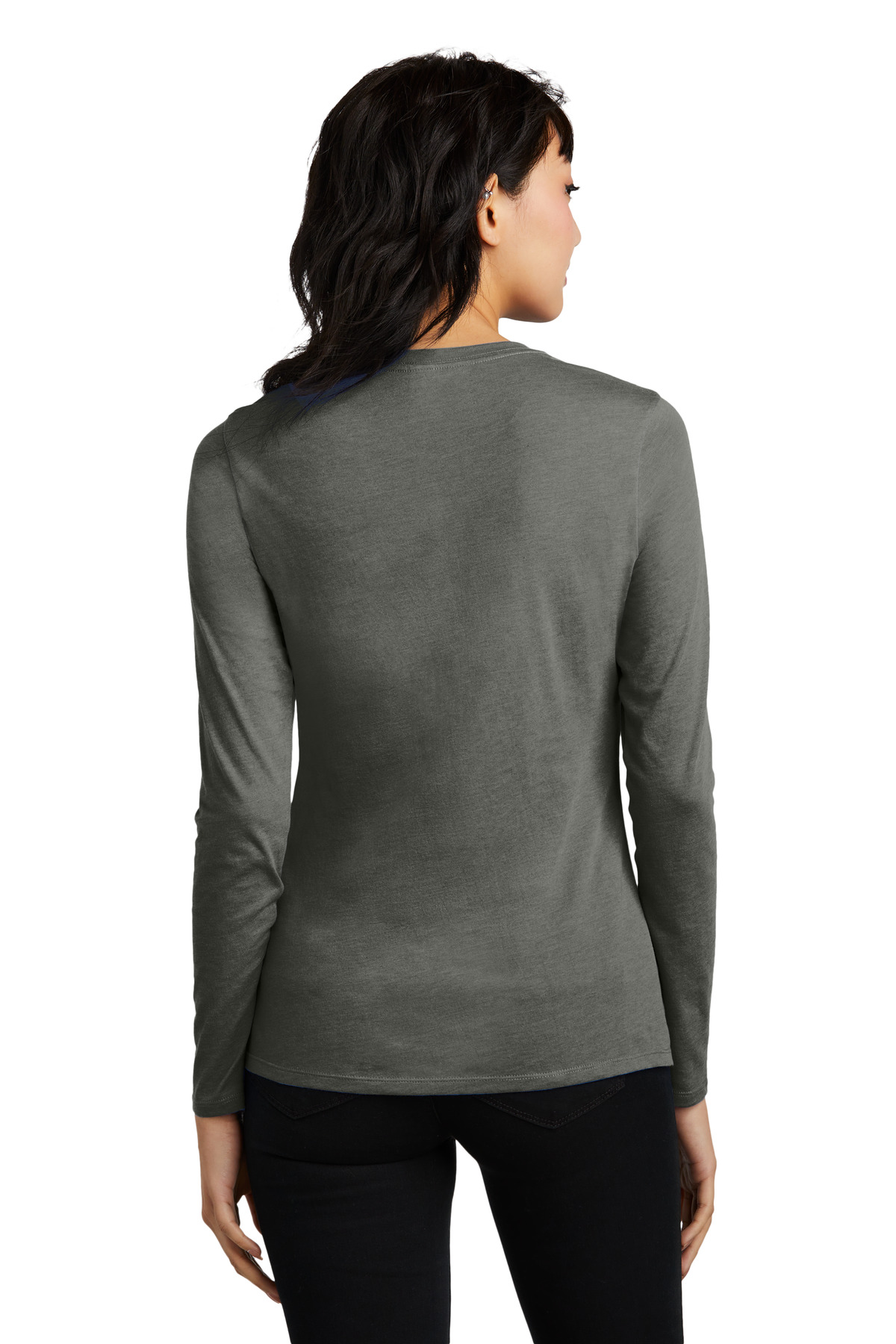 District Women's Perfect Blend CVC Long Sleeve Tee DT110 17
