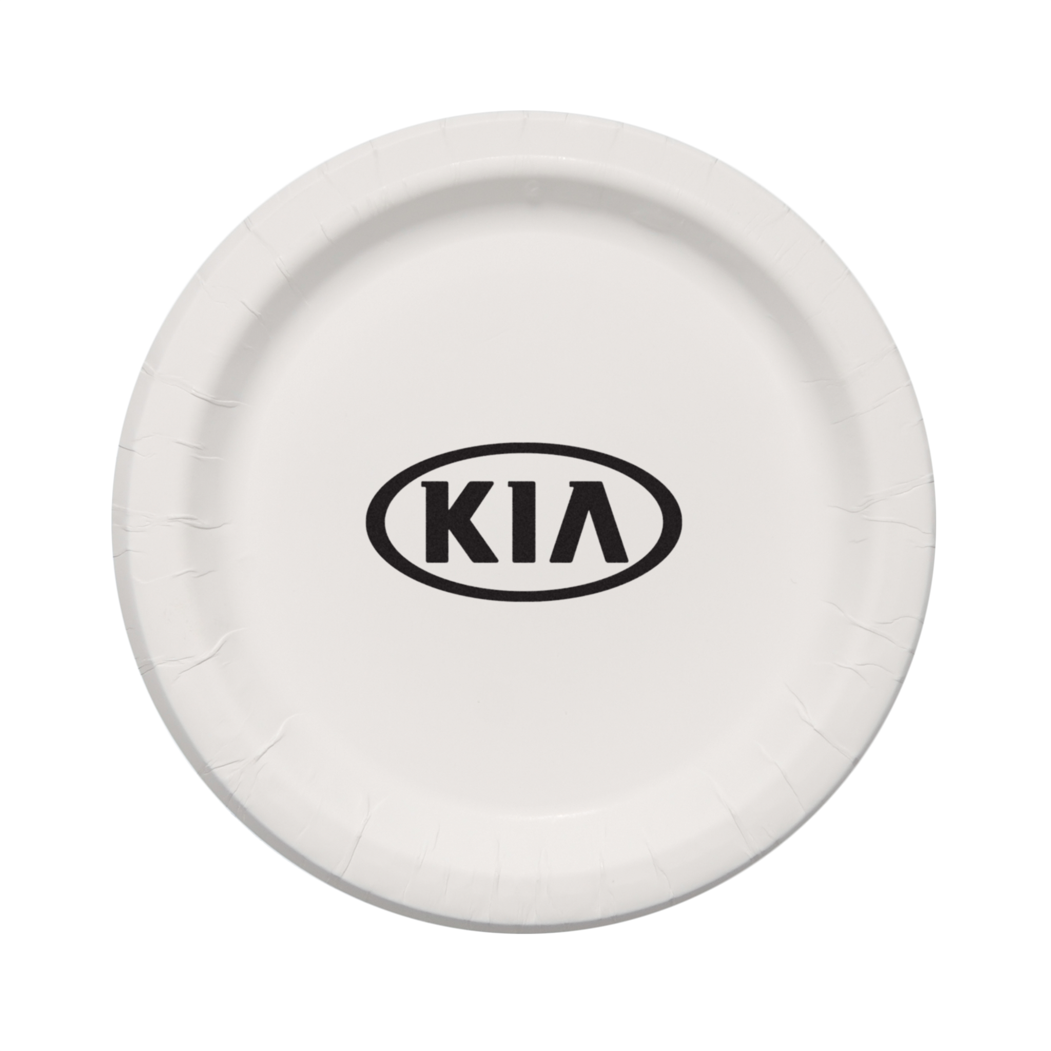 7.000" Plain Medium Weight Coated Paper Plate Round White Tradition Print 2