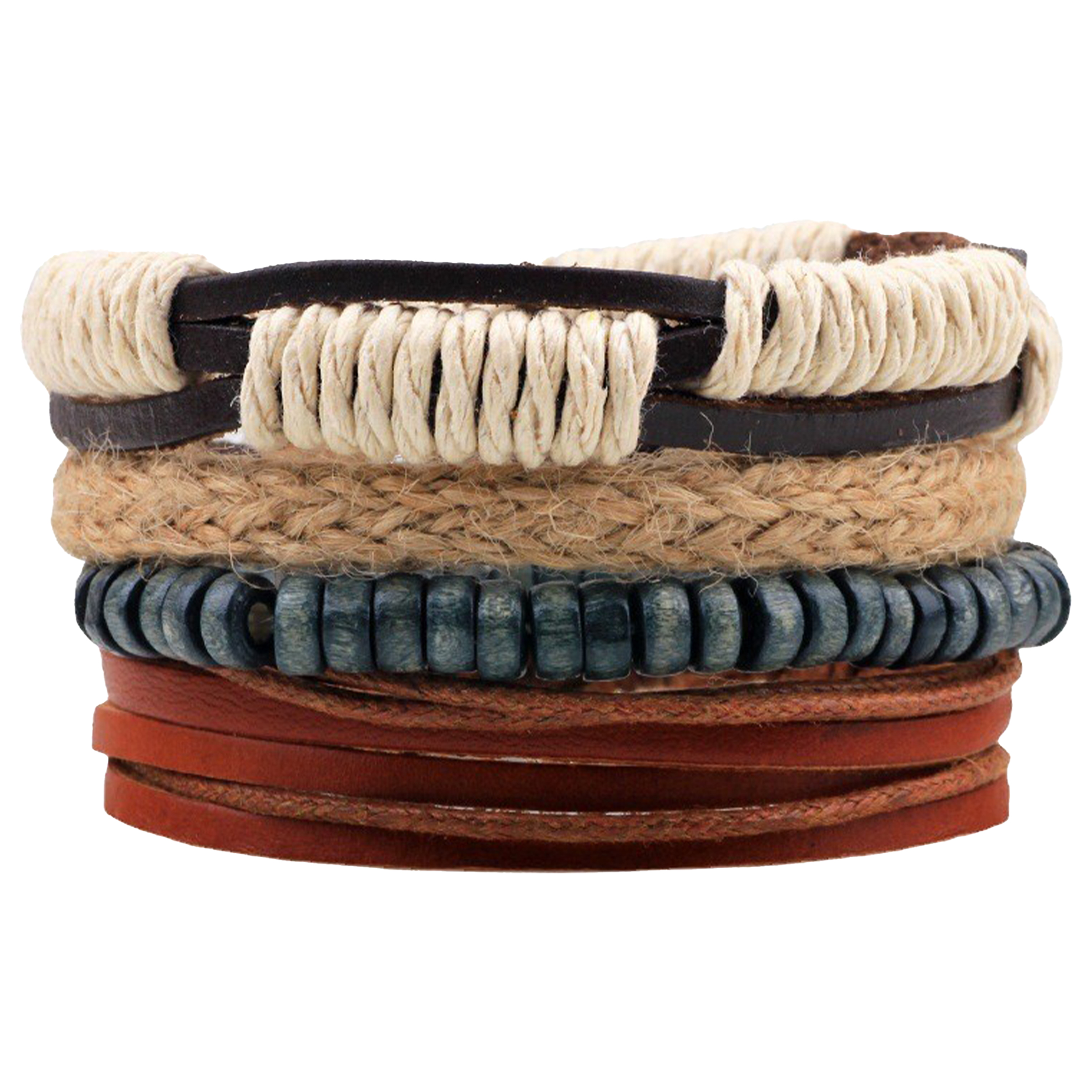 Cowhide Combining Multiple Bracelets 4