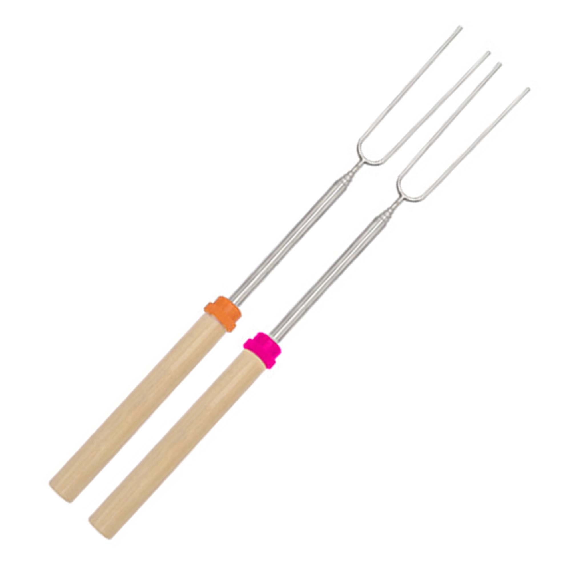 Outdoor Barbecue Retractable Stick Fork 8