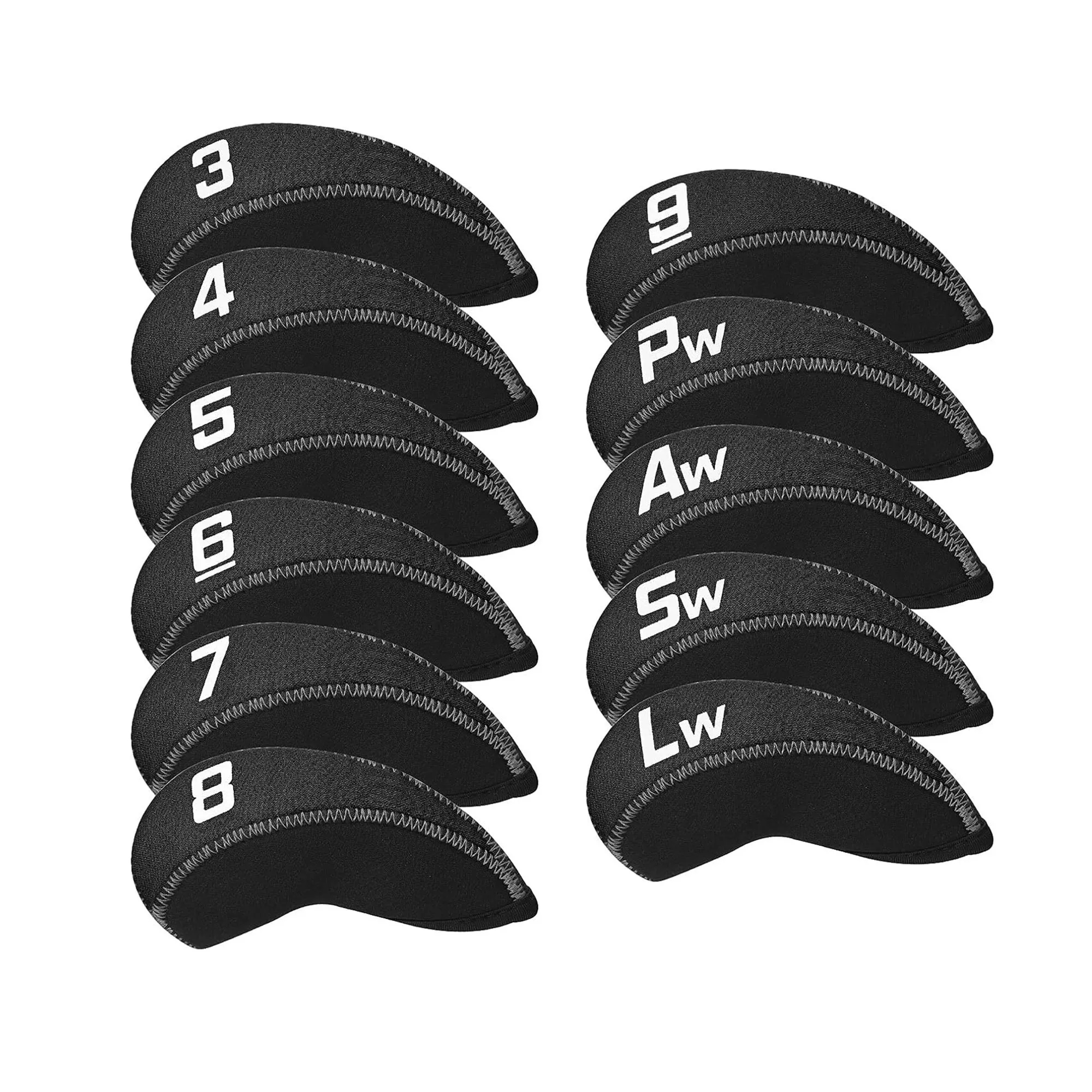 11Pcs Neoprene Number Golf Club Head Cover 13